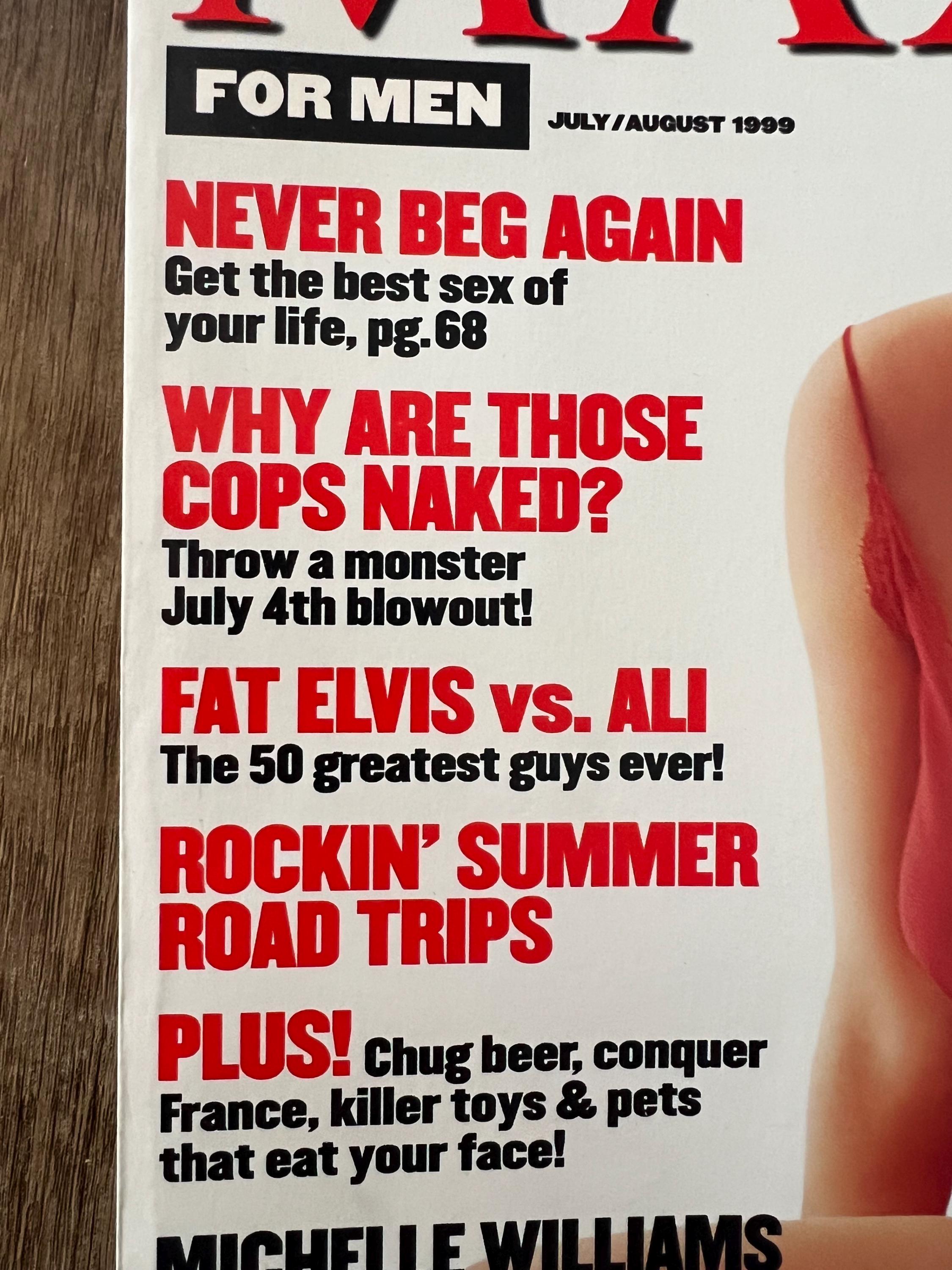 Vintage MAXIM Magazine July/August 1999: Michelle Williams Cover