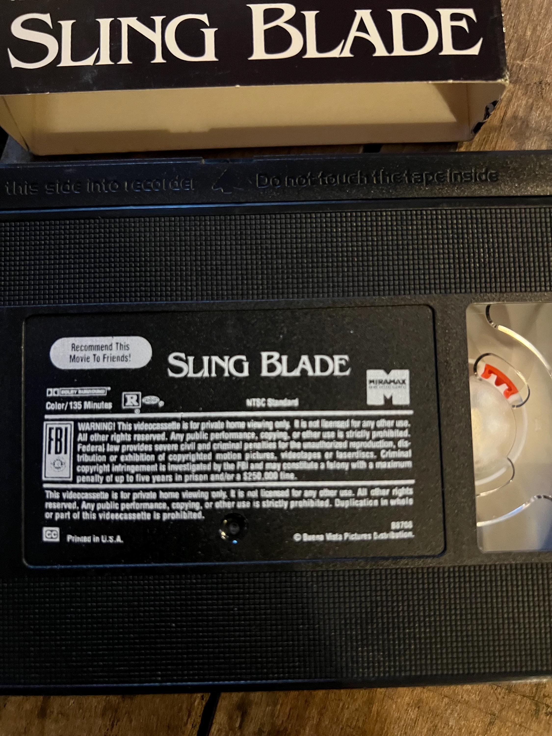 Sling Blade ( VHS 1996) Starring- Billy Bob Thornton & John Ritter