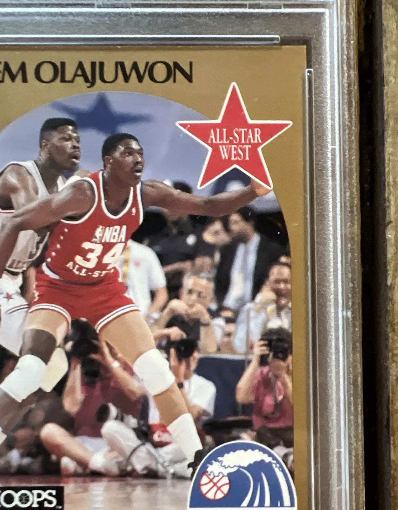 Akeem Olajuwon 1990 NBA Hoops All-Star Card - PSA 9 Mint