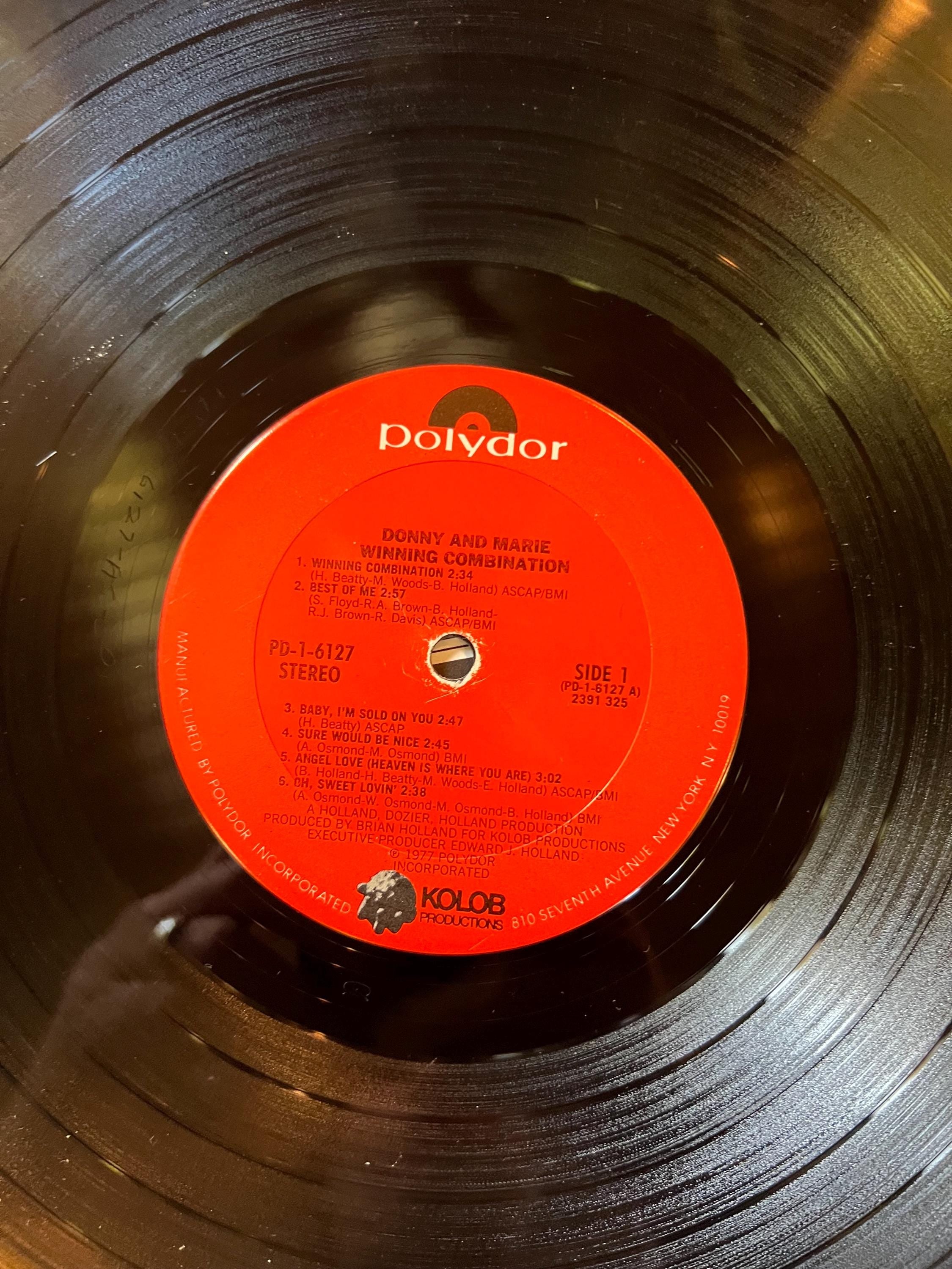 Donny & Marie "Winning Combination" LP - 1977 Polydor Retro Vinyl Record