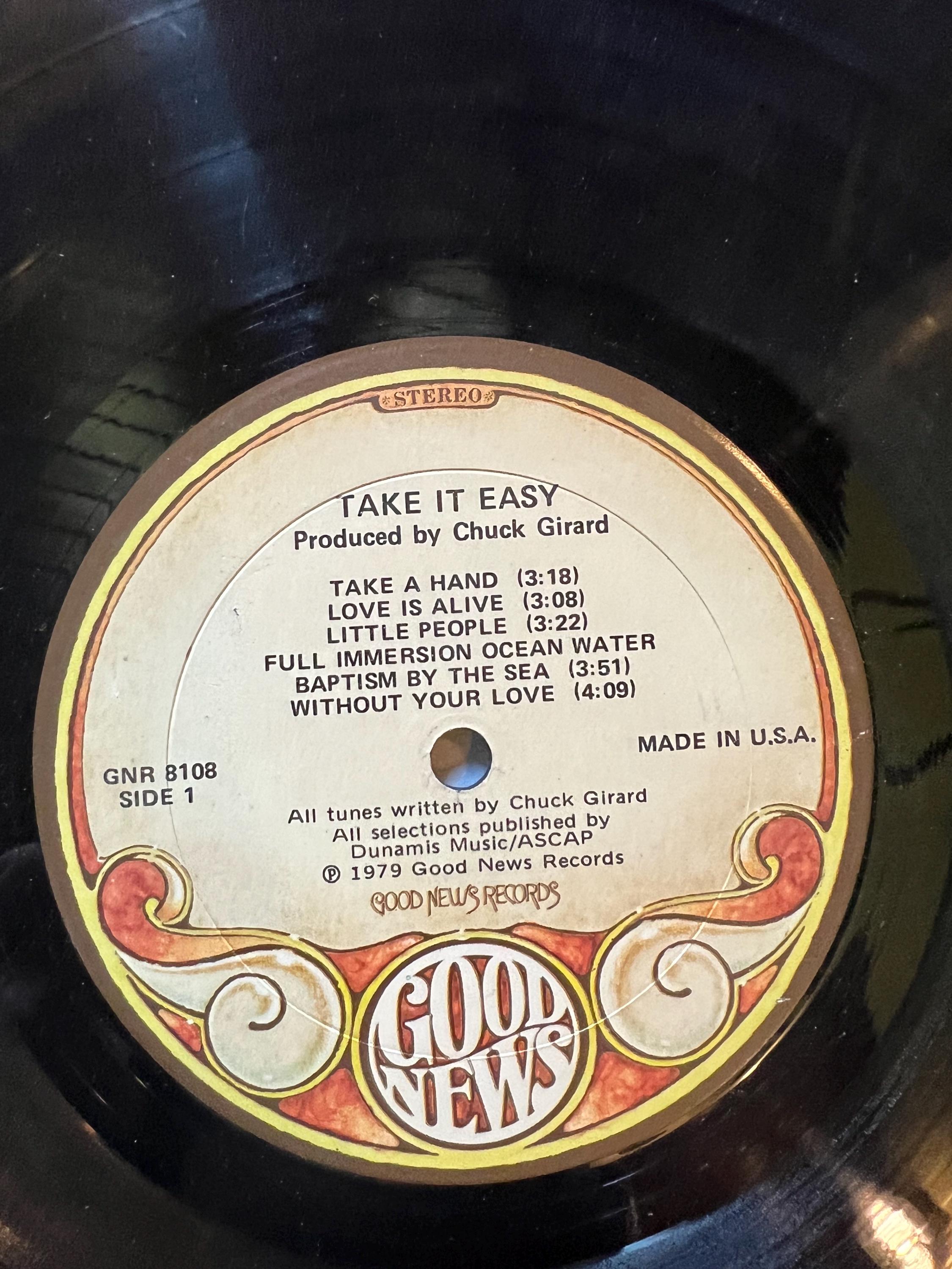Chuck Girard - Take it Easy LP 1978 - Original Pop Gospel Vinyl Record