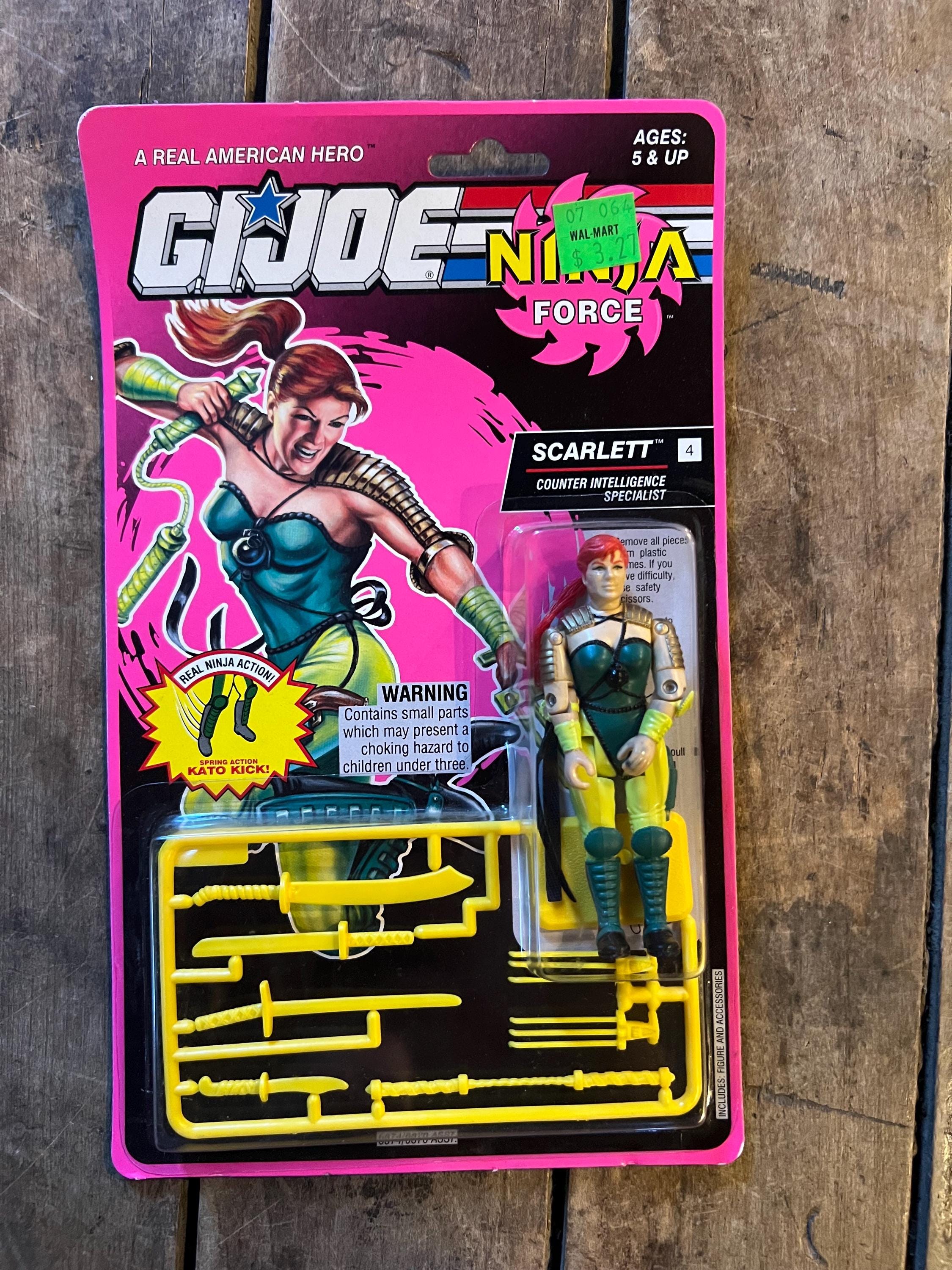 1992 Hasbro GI JOE - Ninja Force SCARLETT Action Figure -  Original Card