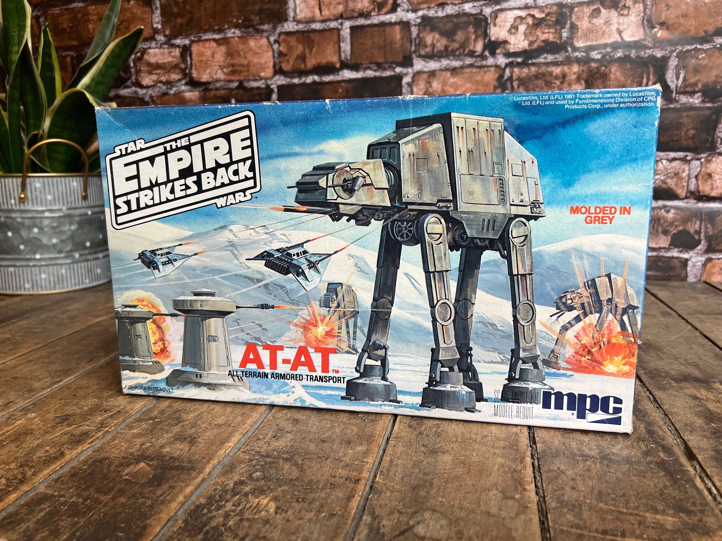 Vintage 1981 Star Wars AT-AT MPC Model Kit Empty Box