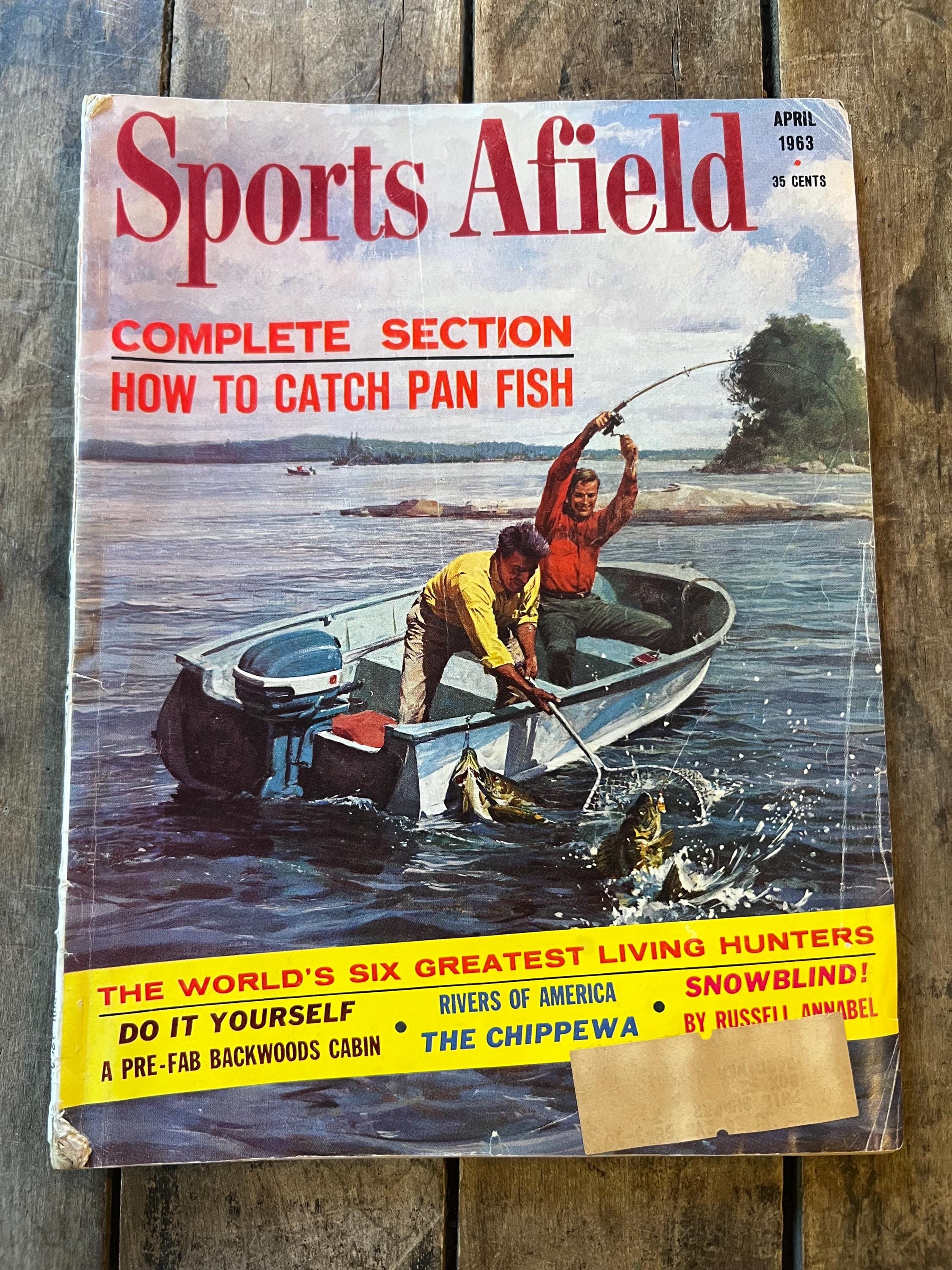 Vintage 1963 Sports Afield Magazine - April Edition
