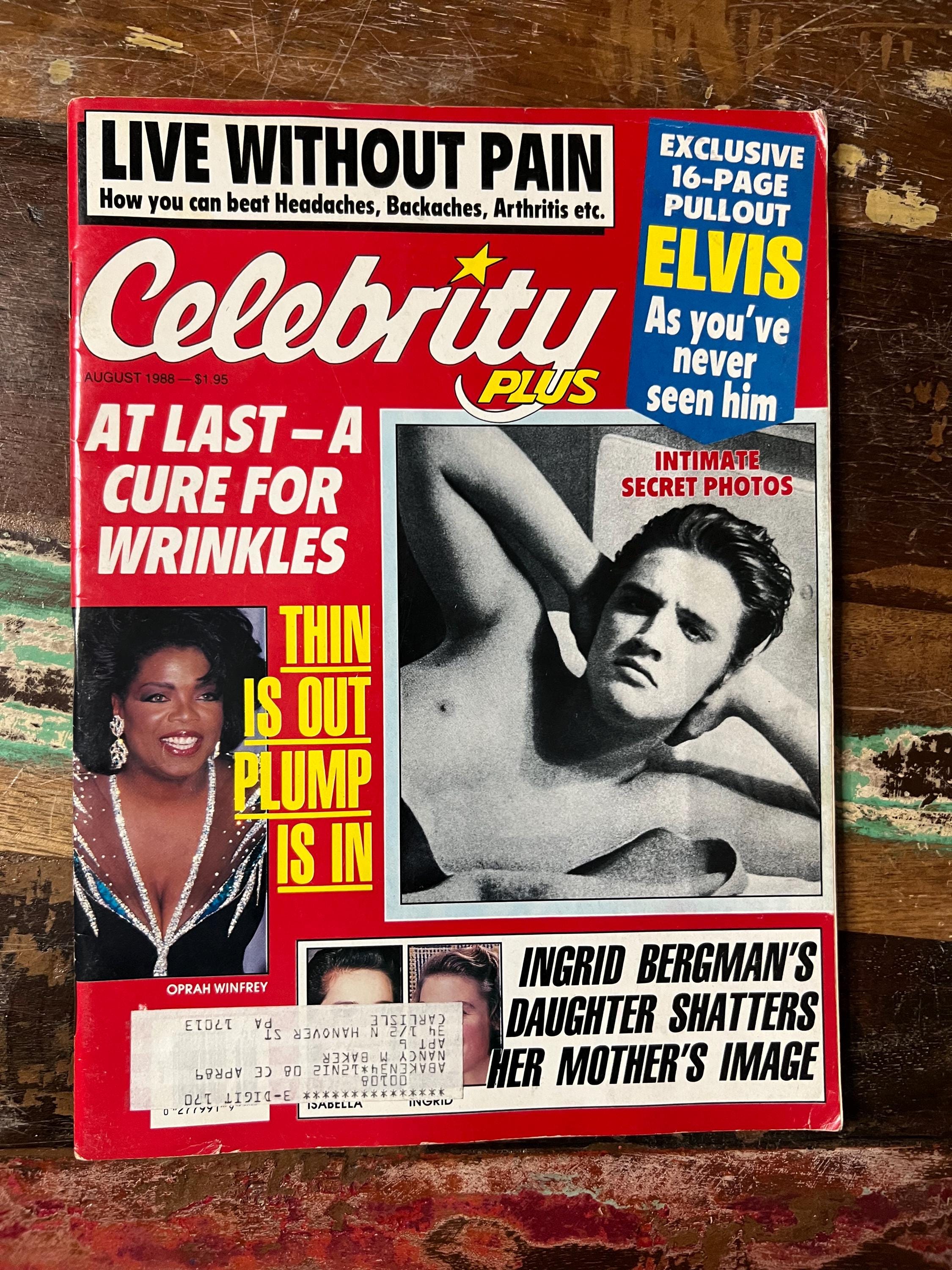 Celebrity Plus Magazine - Gossip / Tabloid - August 1988 - Elvis Presley