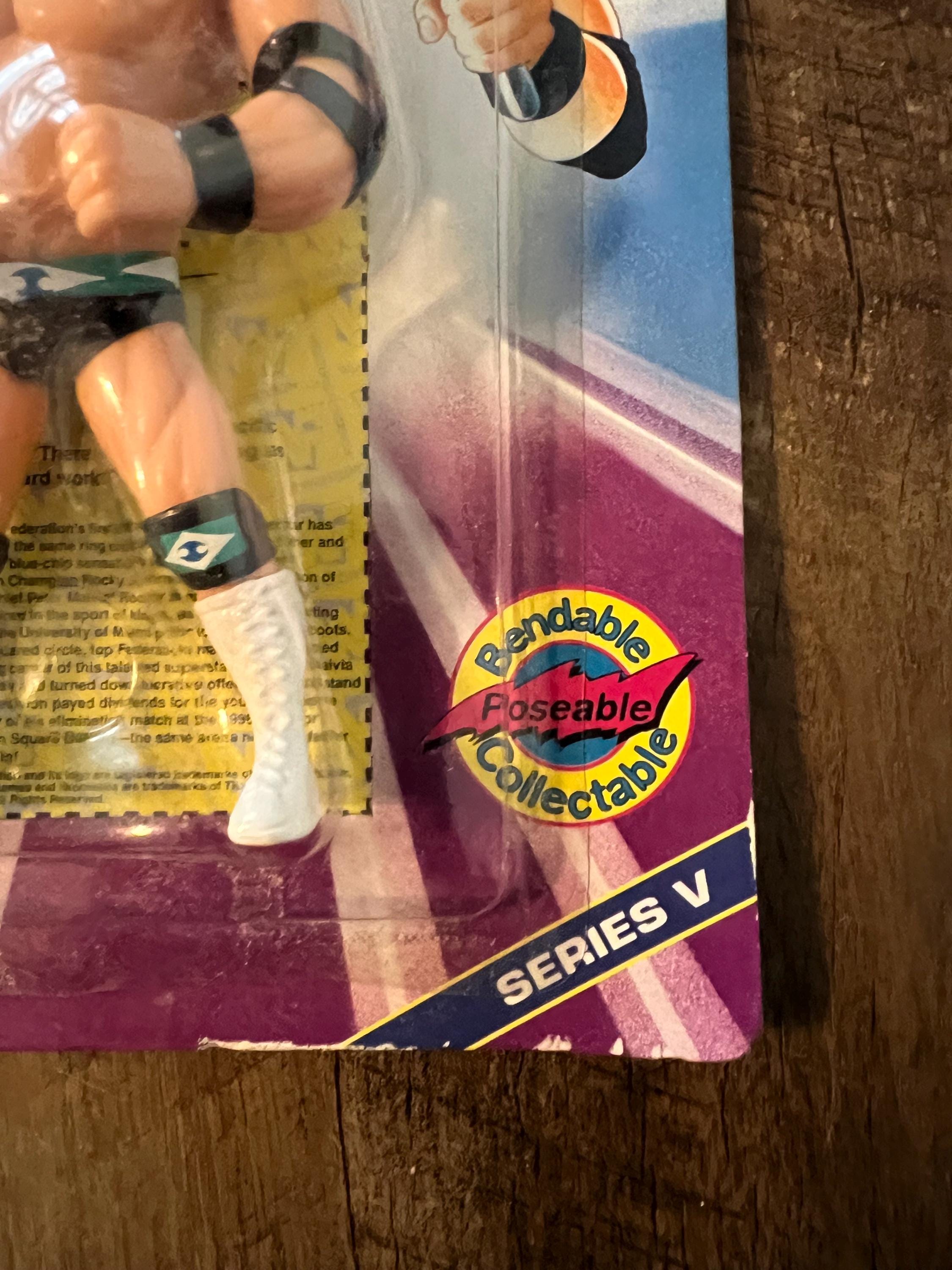 Vintage 1997 WWF Rocky Maivia The Rock Action Figure - MOC