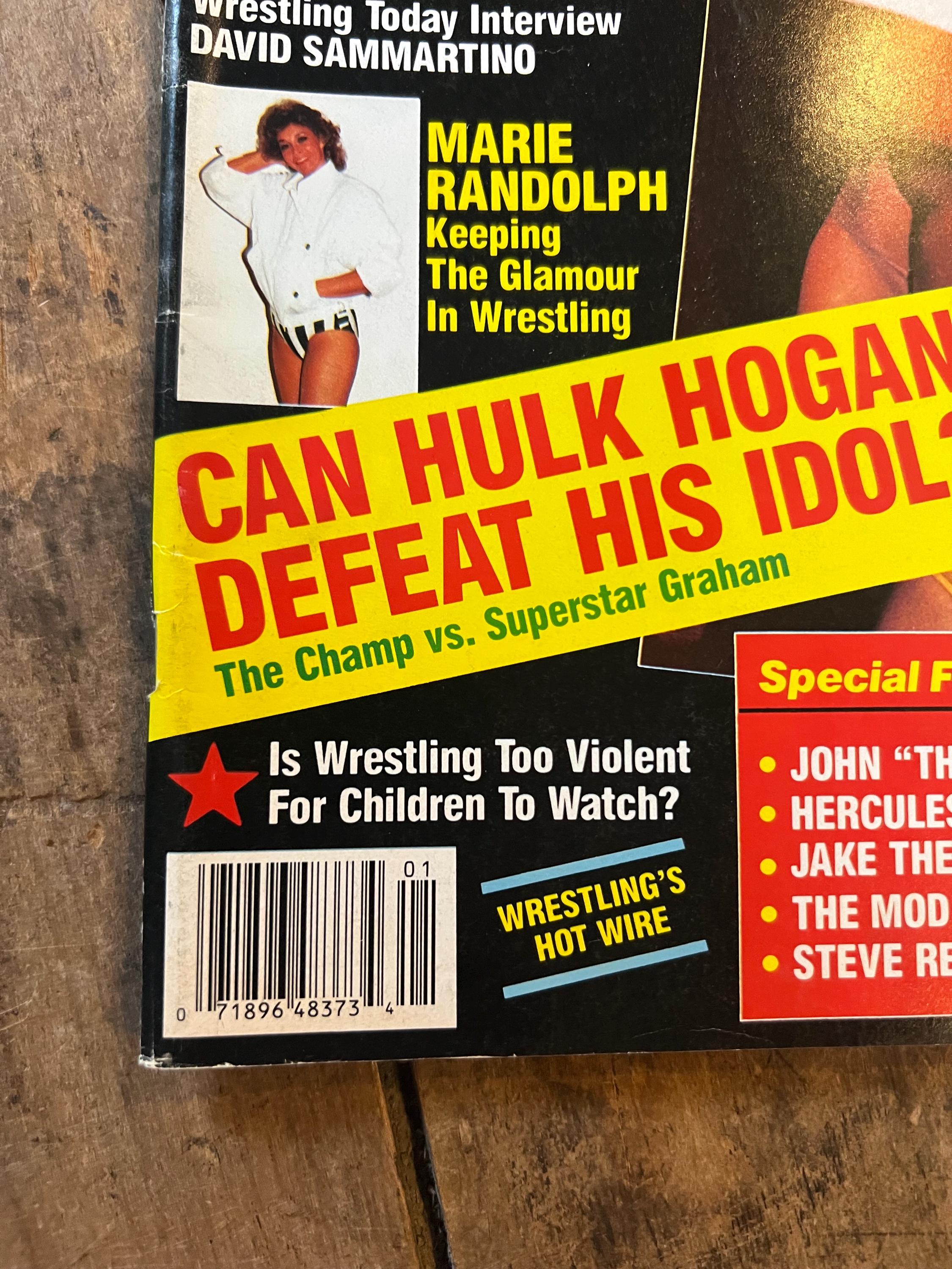 Wrestling Today Magazine - 1987 Premier Issue Volume  #1 - Issue #1 - Hulk Hogan