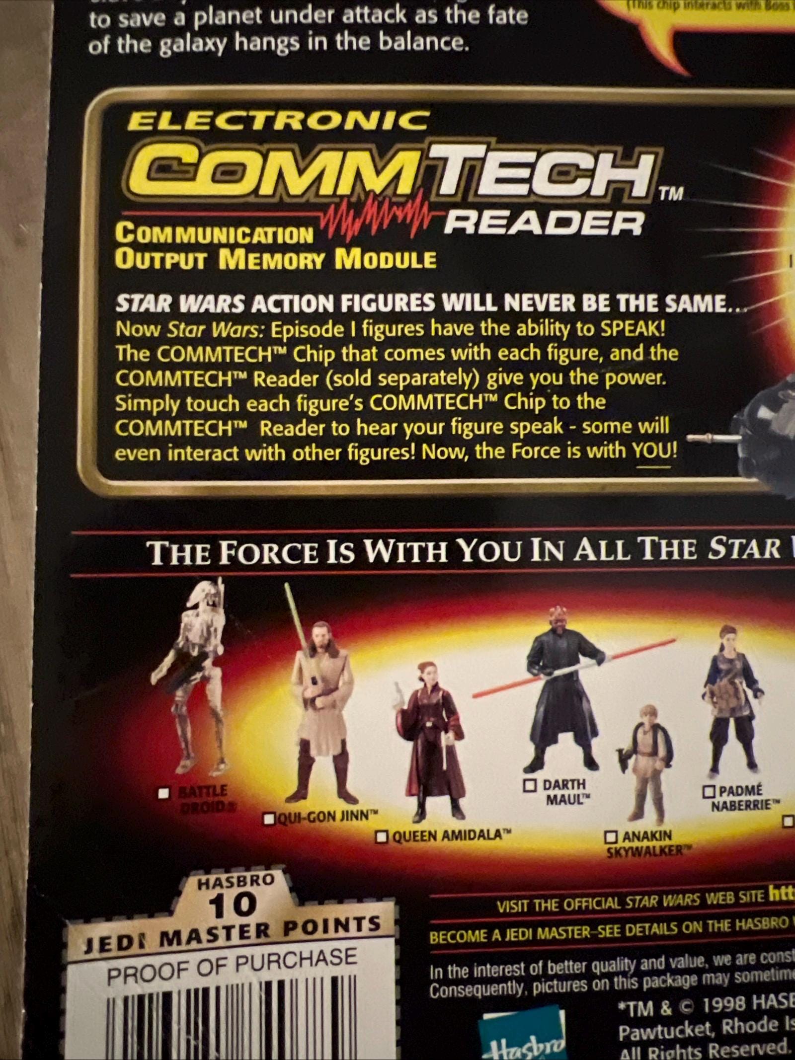 1998 Queen Amidala Action Figure – Star Wars Episode 1, Commtech Chip