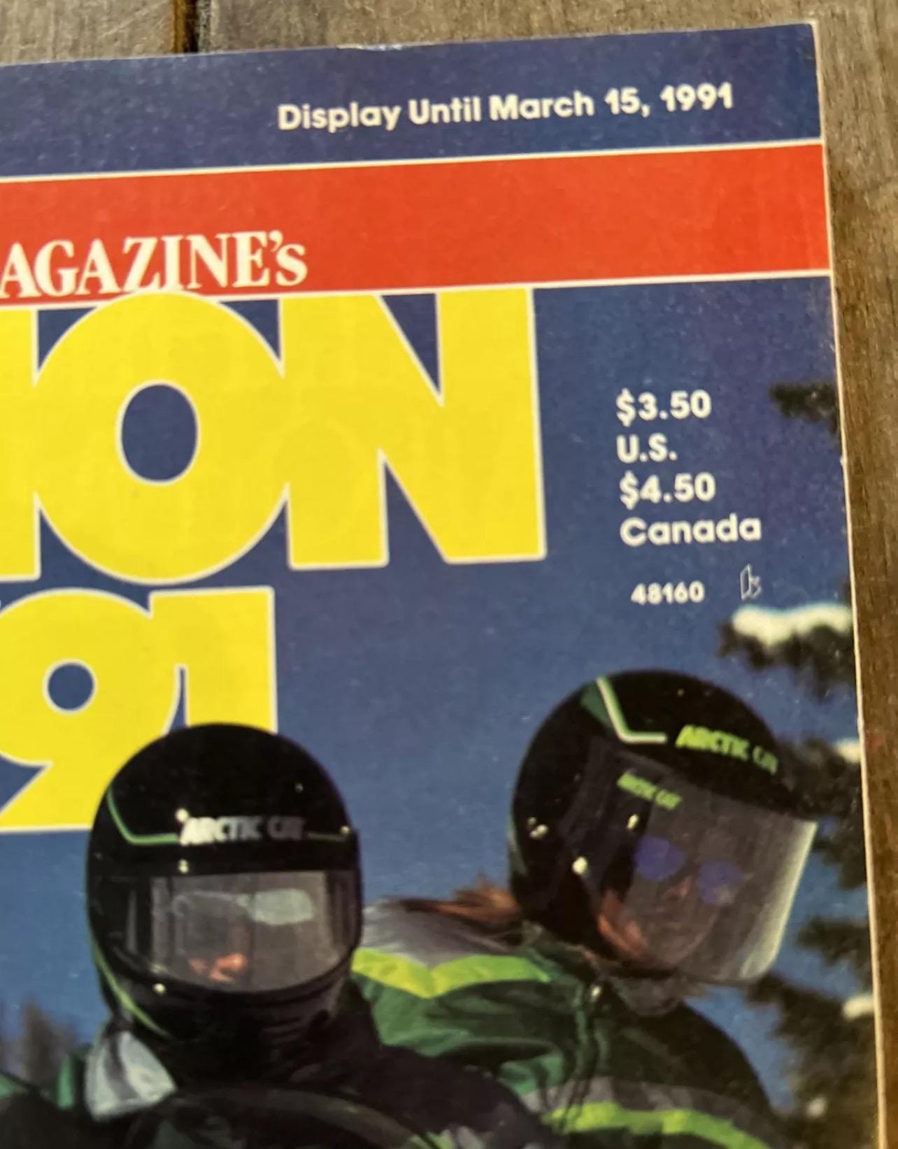 Vintage 1991 Snowmobile Vacation Guide Magazine