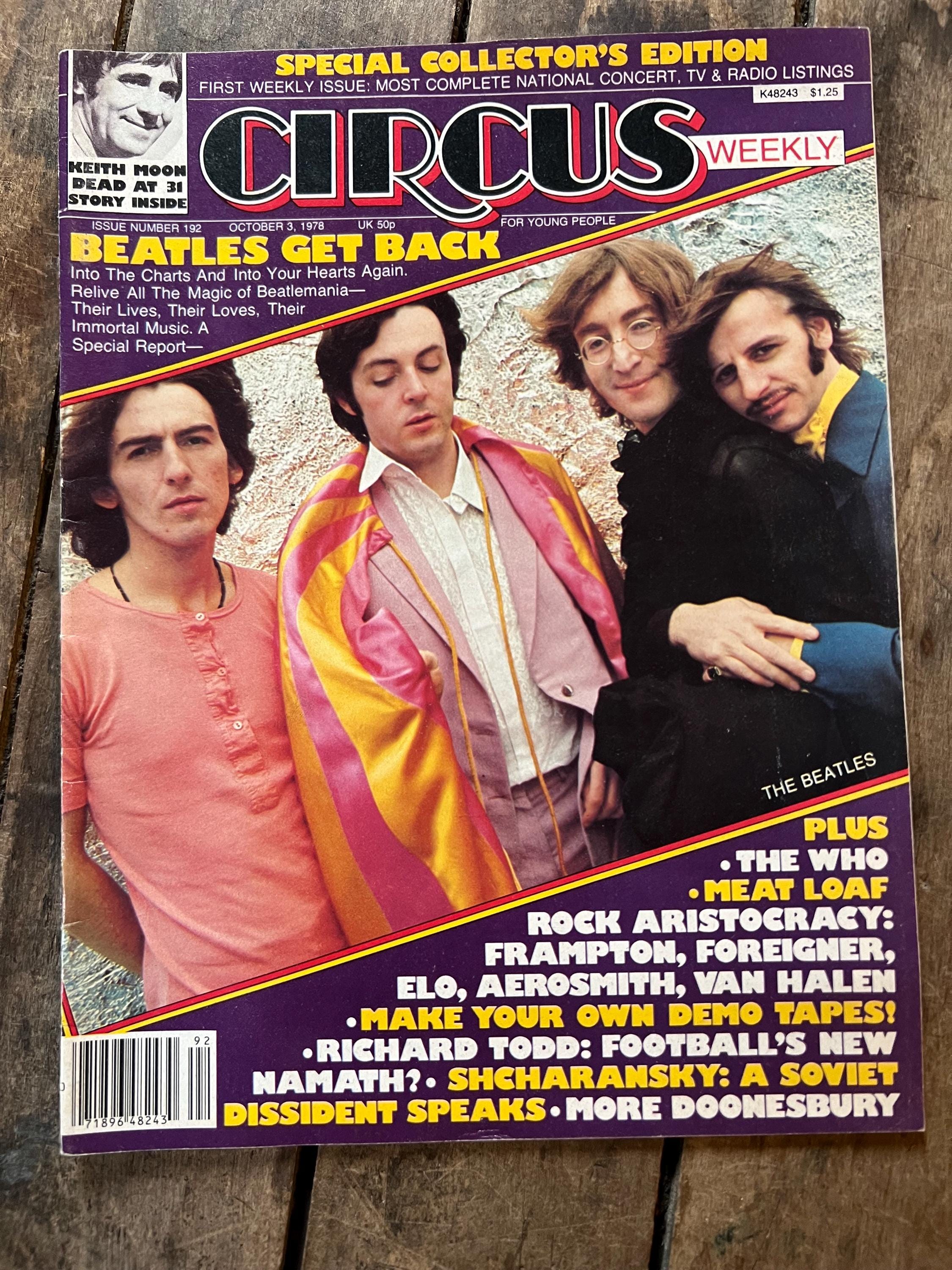 CIRCUS Weekly Entertainment Magazine - October 1978 - The Beatles Cover