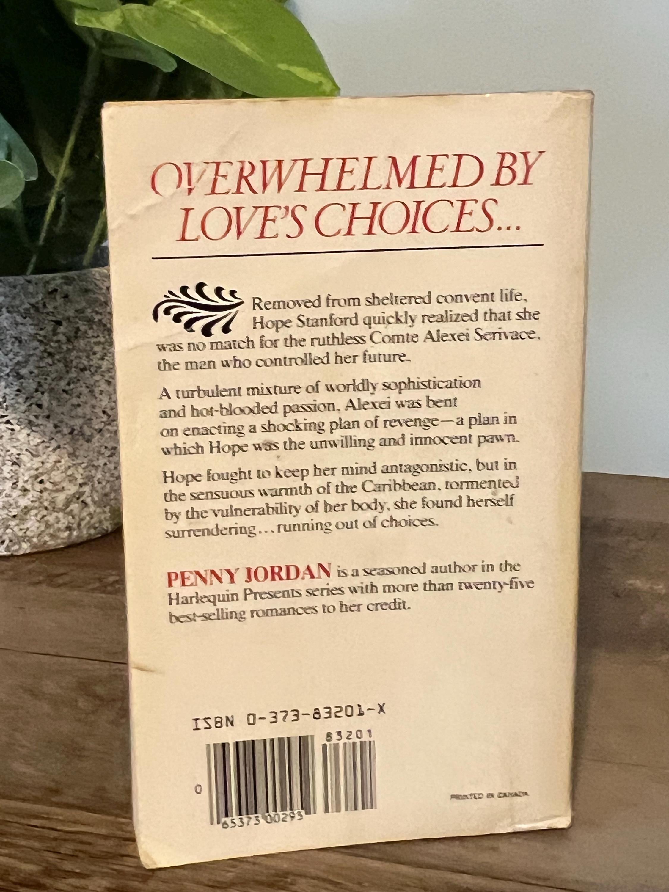 Love’s Choice by Penny Jordan - Romance Novel - Soft Cover - Harlequin Signature Edition