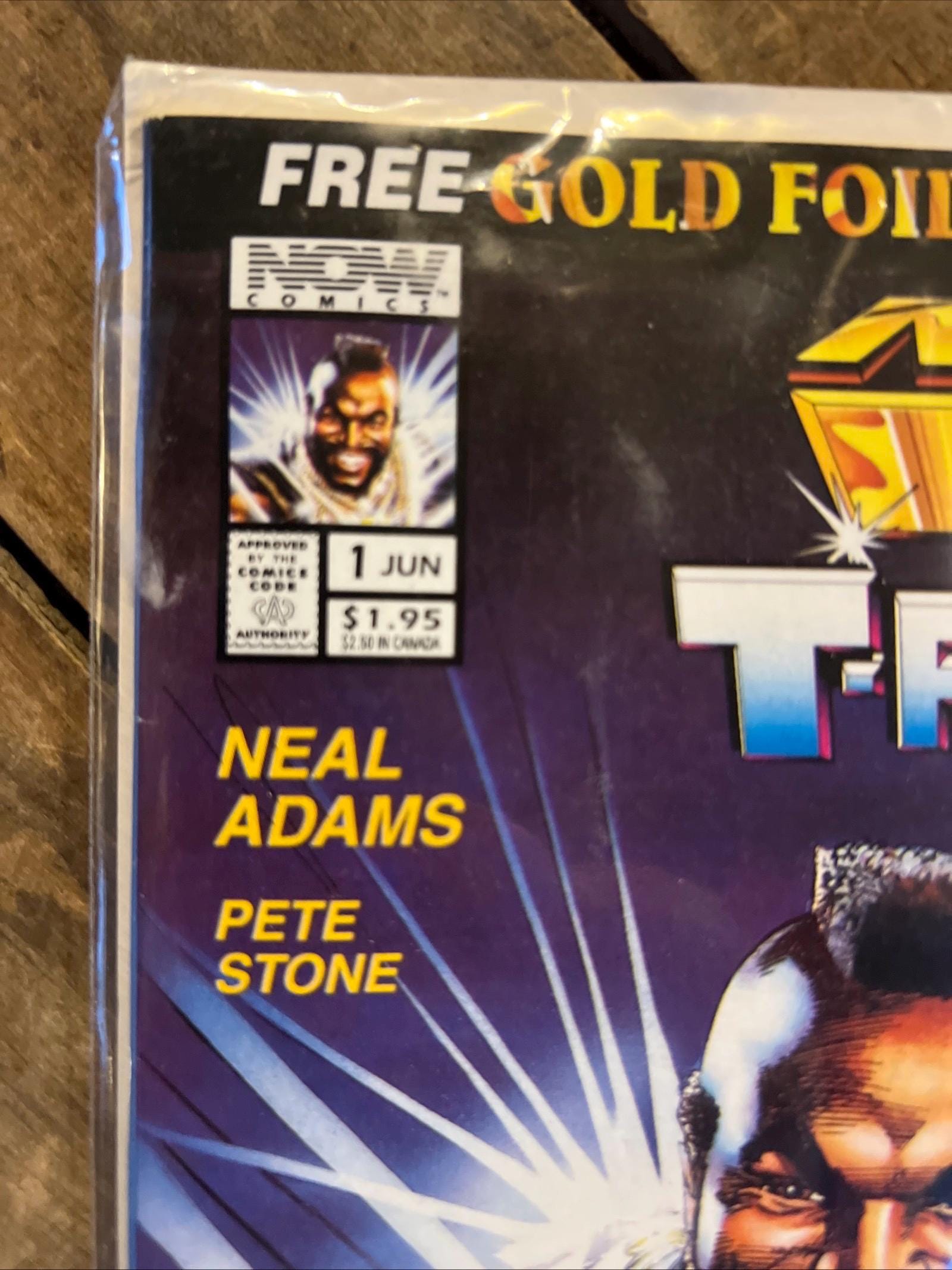 Mr. T and the T-Force #1 (1993 Now Comics ) First Issue & Gold Foil Trading Card