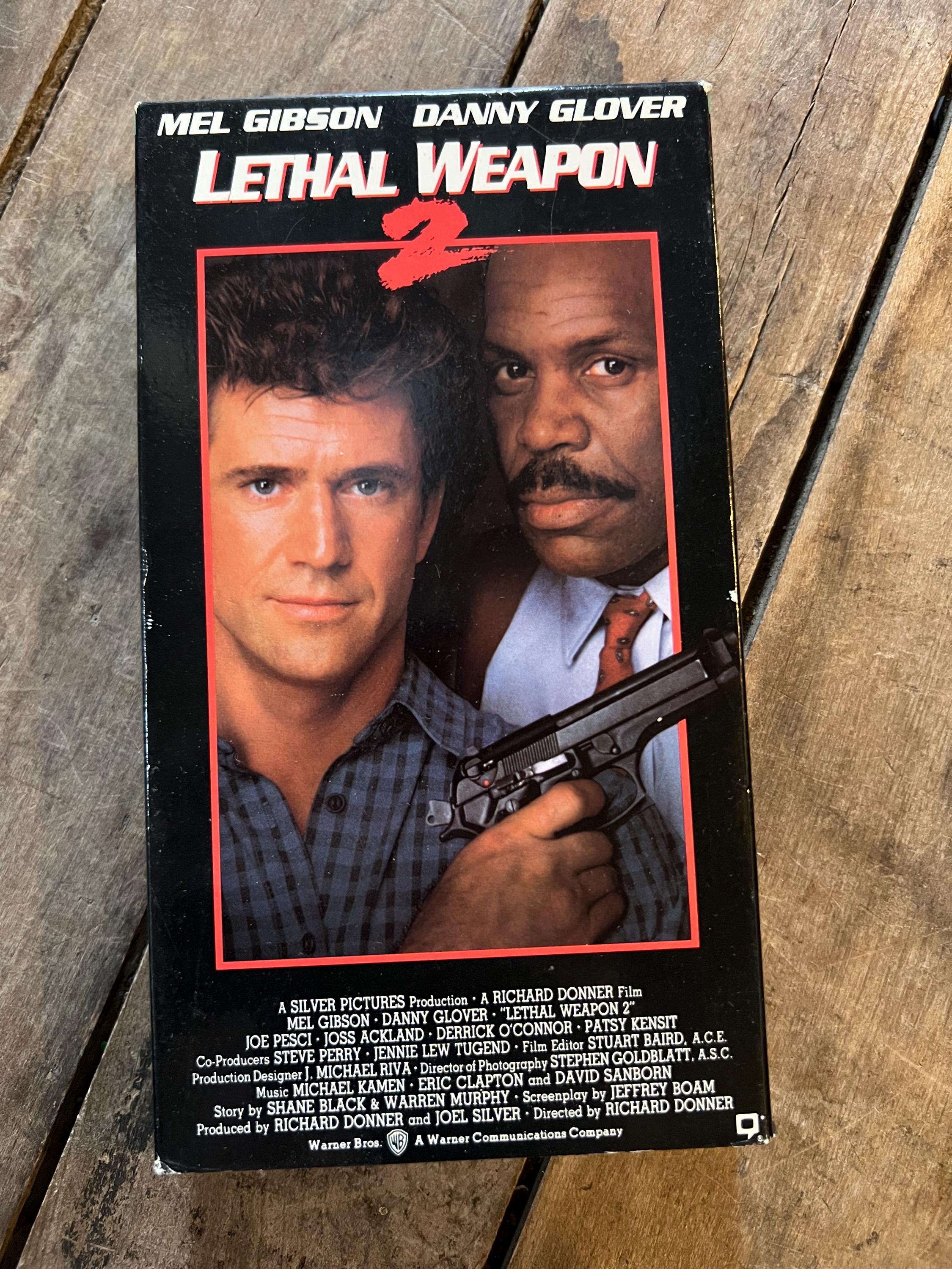 Lethal Weapon 2 ( VHS 1989) Starring - Mel Gibson, Danny Glover & Joe Pesci