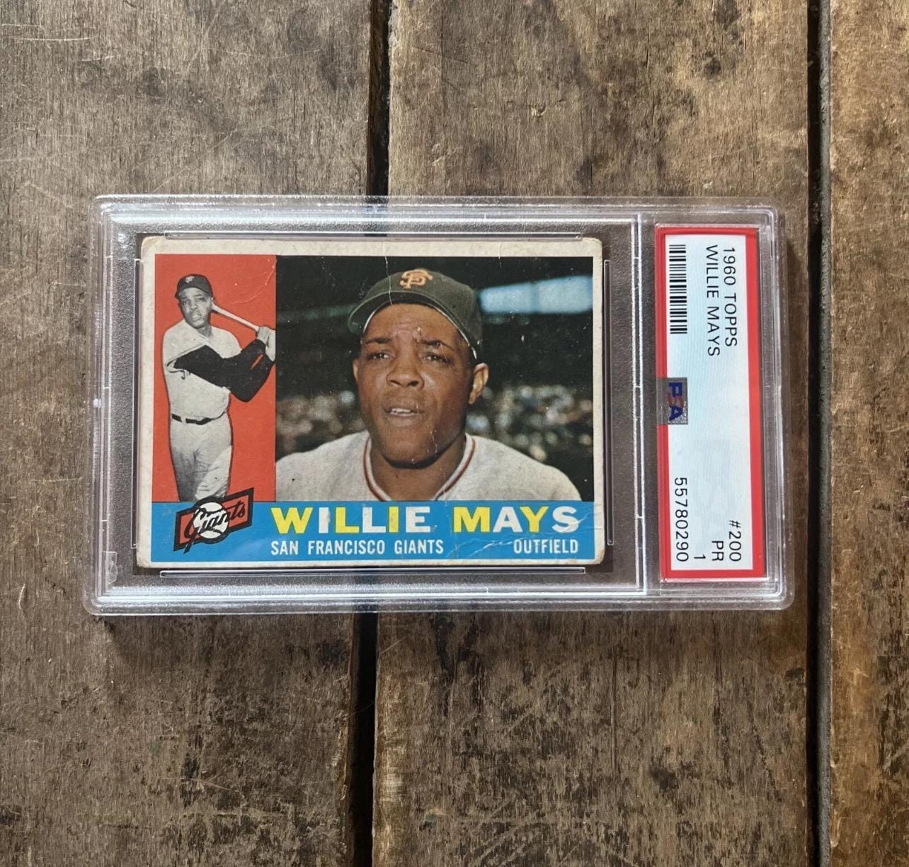 1960 Topps Willie Mays Baseball Card - PSA 1 - San Francisco Giants