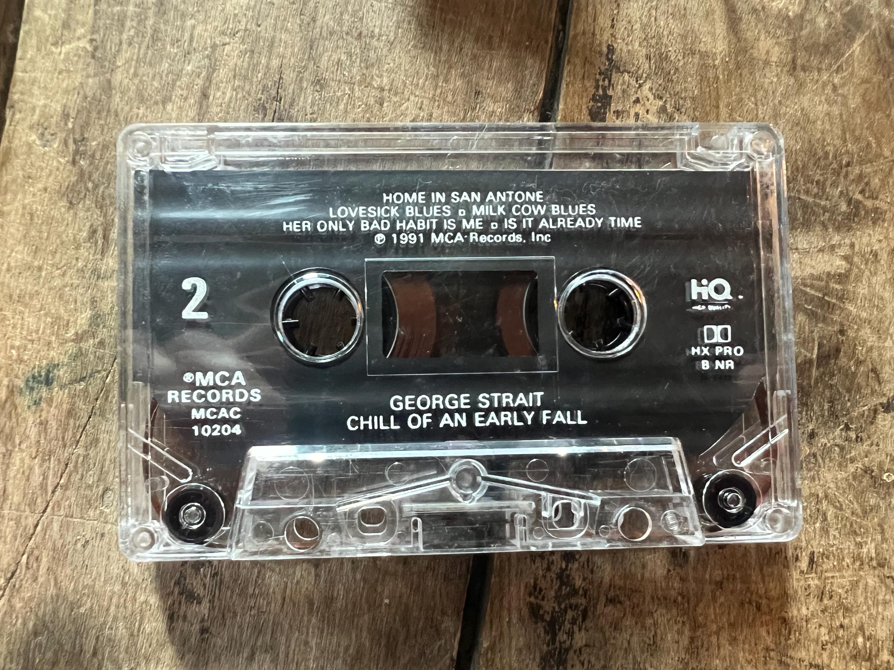 George Strait "Chill of an Early Fall" Cassette Tape - 1991 MCA Records