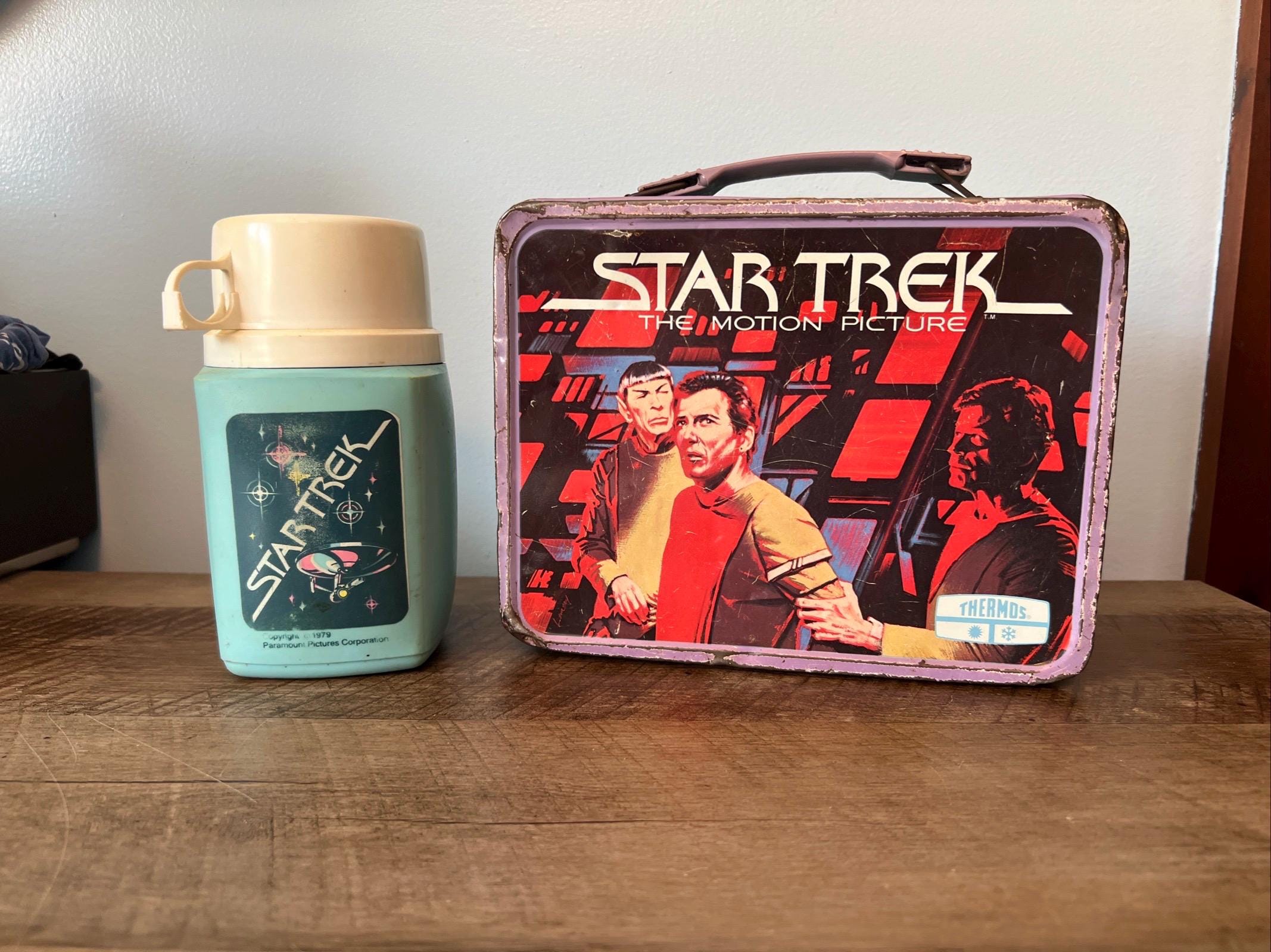 Vintage 1979 Star Trek Lunch Box & Thermos - King Seeley