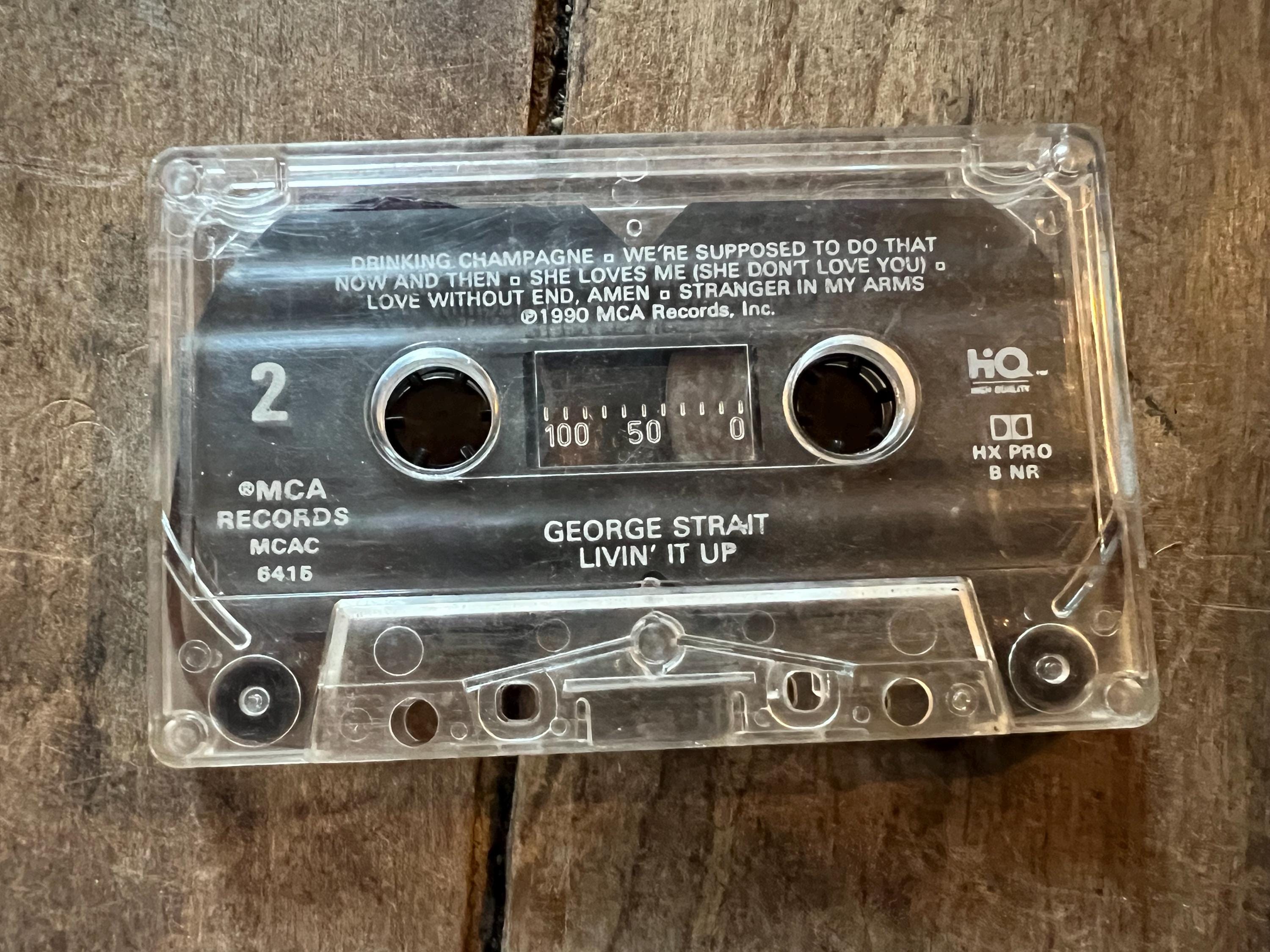 George Strait Livin' It Up Cassette Tape - 1990 MCA Records