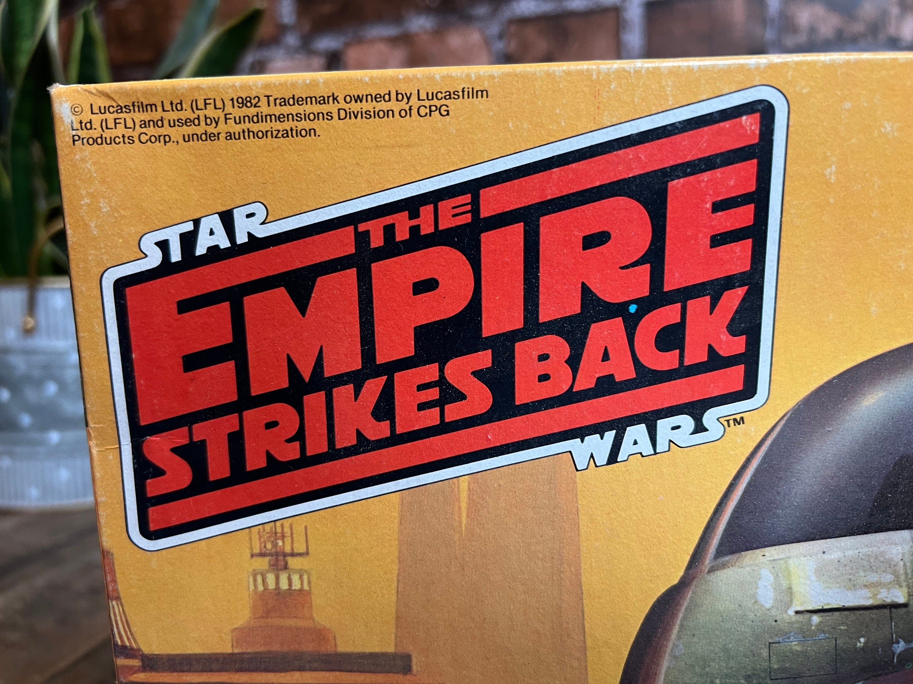 Vintage 1982  Star Wars The Empire Strikes Back - Boba Fett’s Slave 1  - MPC Model Kit   Empty Box - Star Wars Cover Art - Mandalorian