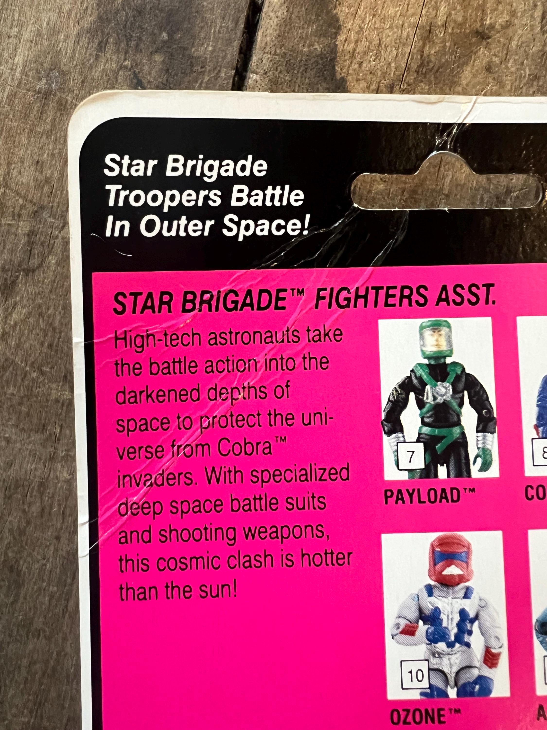 1993 Hasbro GI JOE - Astro Viper Cobranaut V2 - Star Brigade Action Figure Complete On Original Card MOC