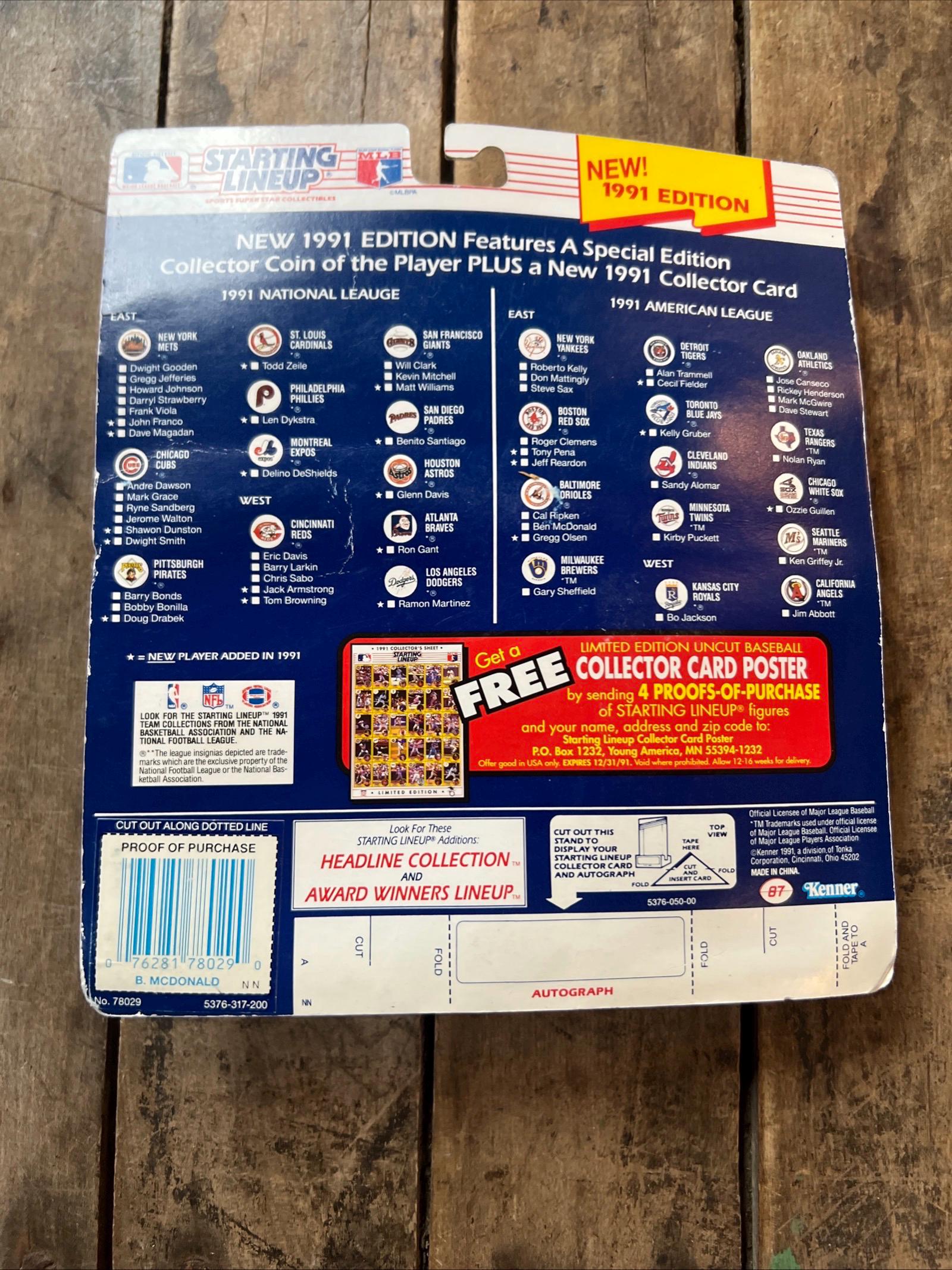 1991 Kenner Starting Lineup Ben McDonald Action Figure - Orioles MLB Collectible