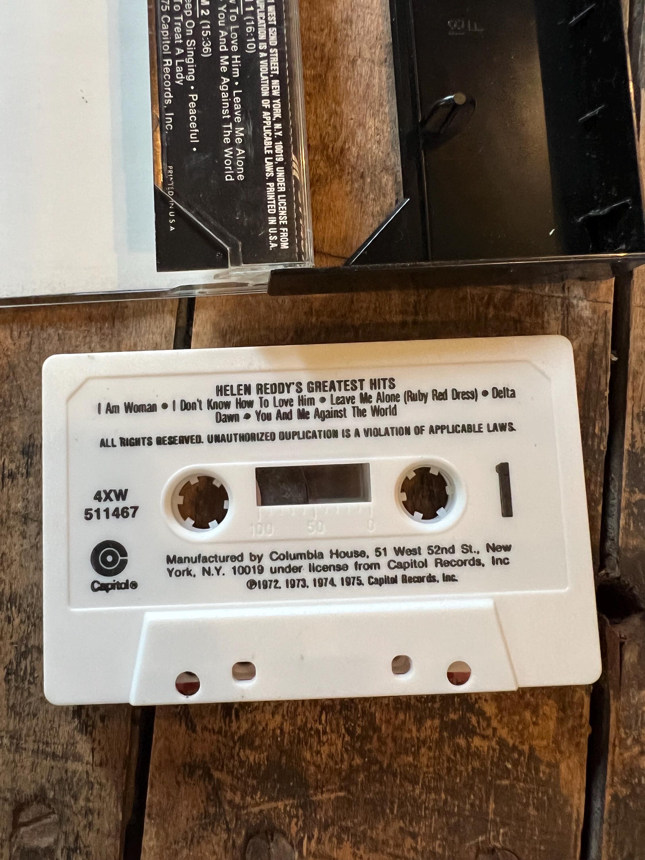 1975 Helen Reddy Greatest Hits Cassette Tape - Capitol Records