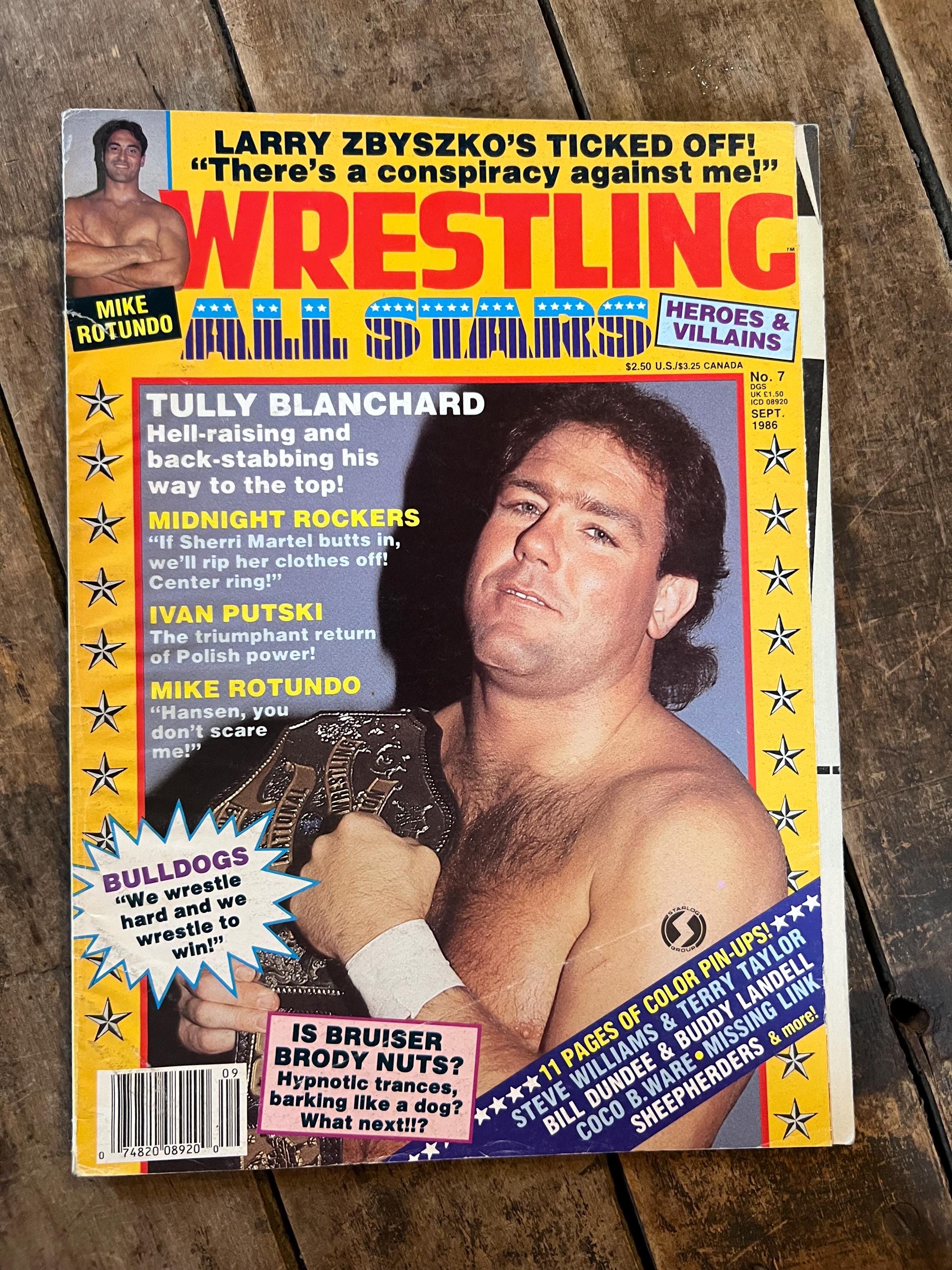 Wrestling All Stars Magazine  - September 1986 - WWF WWE - Tully Blanchard