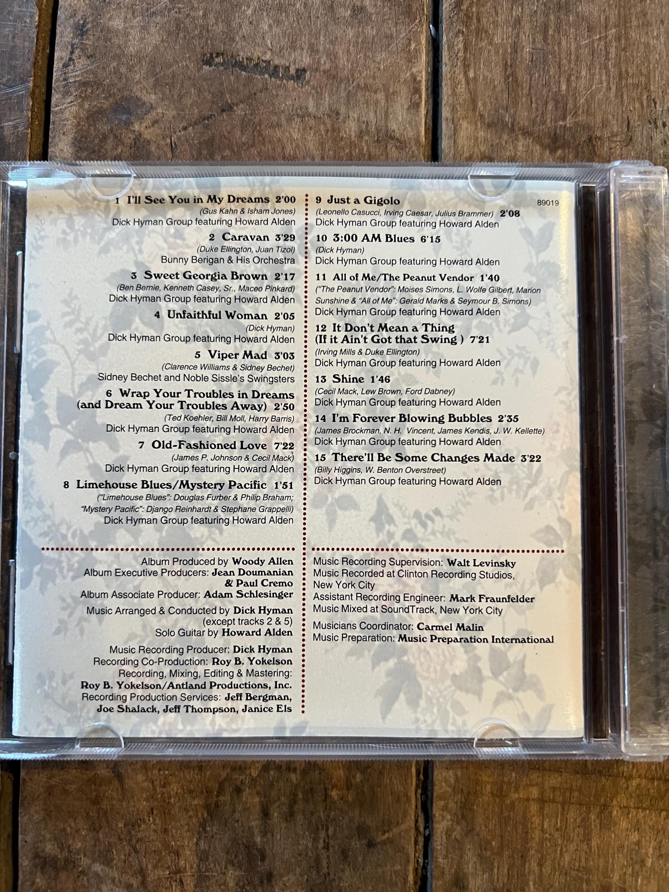 Sweet and Lowdown CD – Woody Allen Soundtrack, 1999