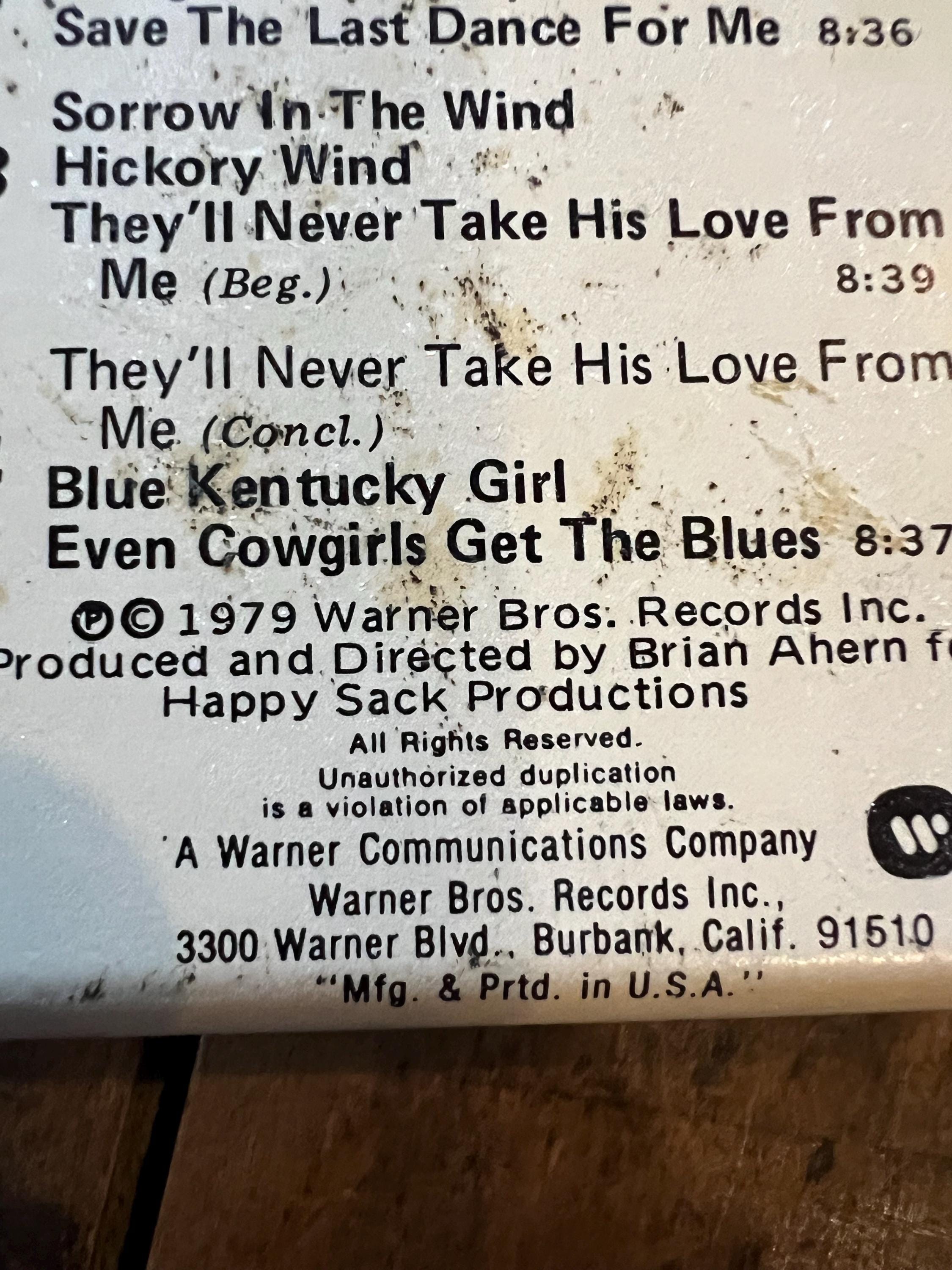 1979 Emmylou Harris “Blue Kentucky Girl “ - Warner Bros. Records 8-Track