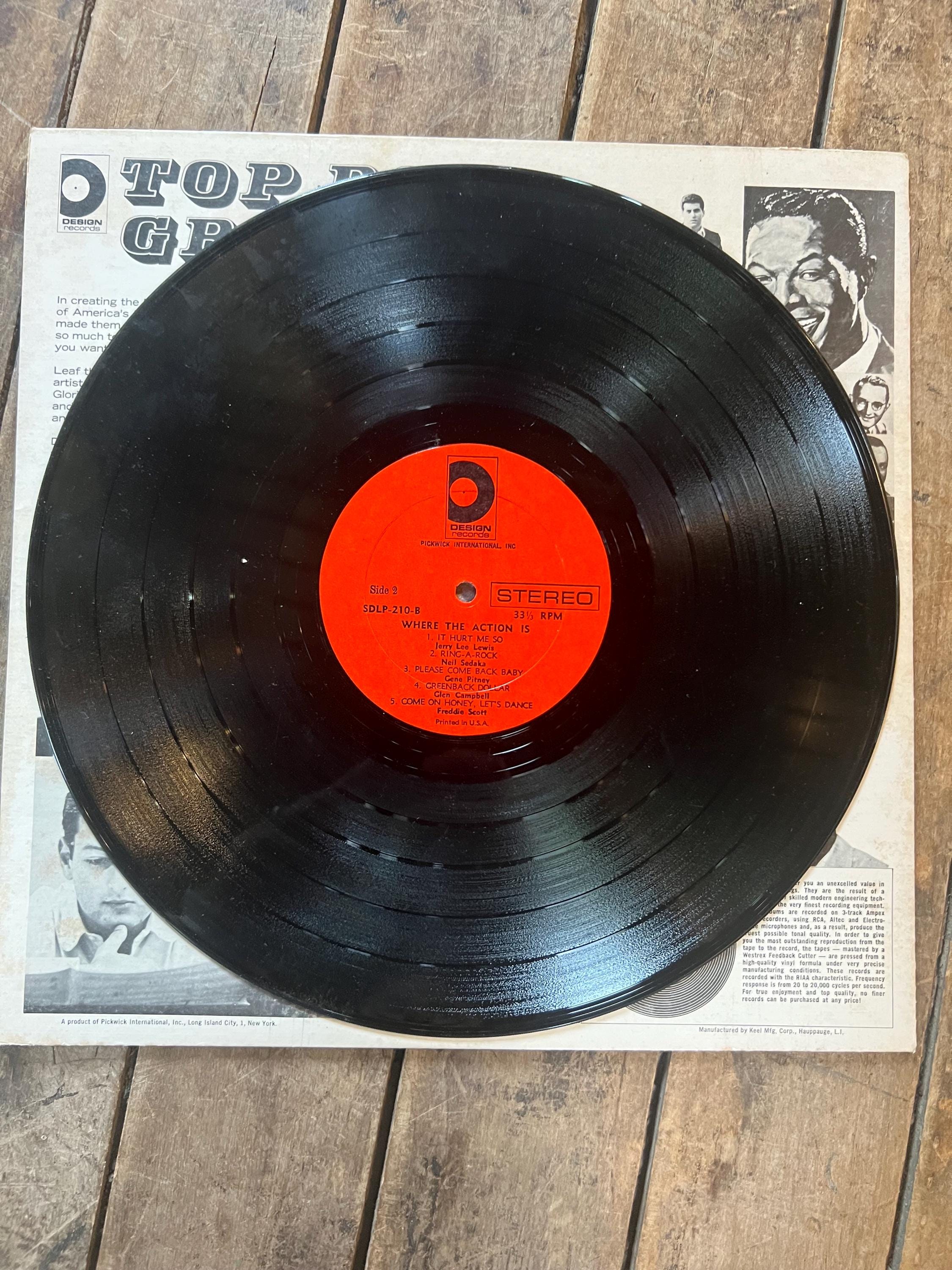Vintage 1965 'Where The Action Is' Compilation LP - Rock & Roll Oldies