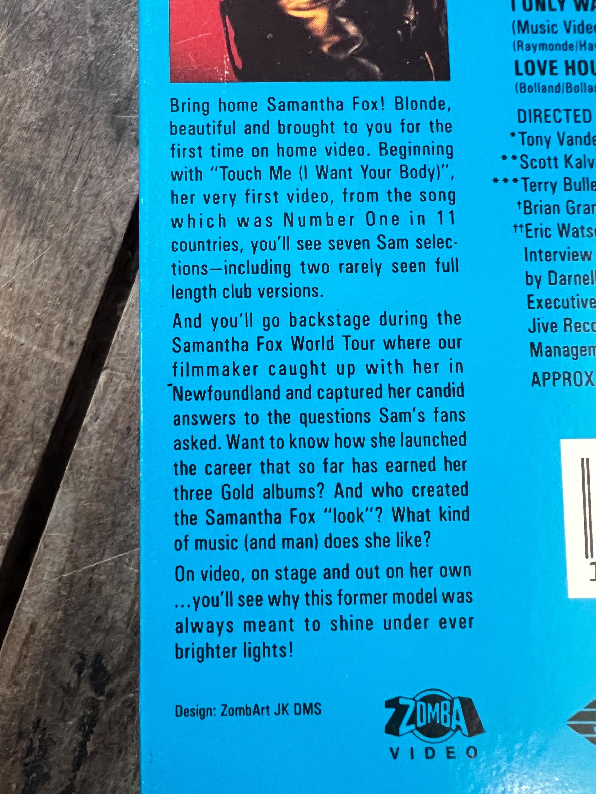 Samantha Fox - The Music Video Collection ( 1989 VHS Movie )
