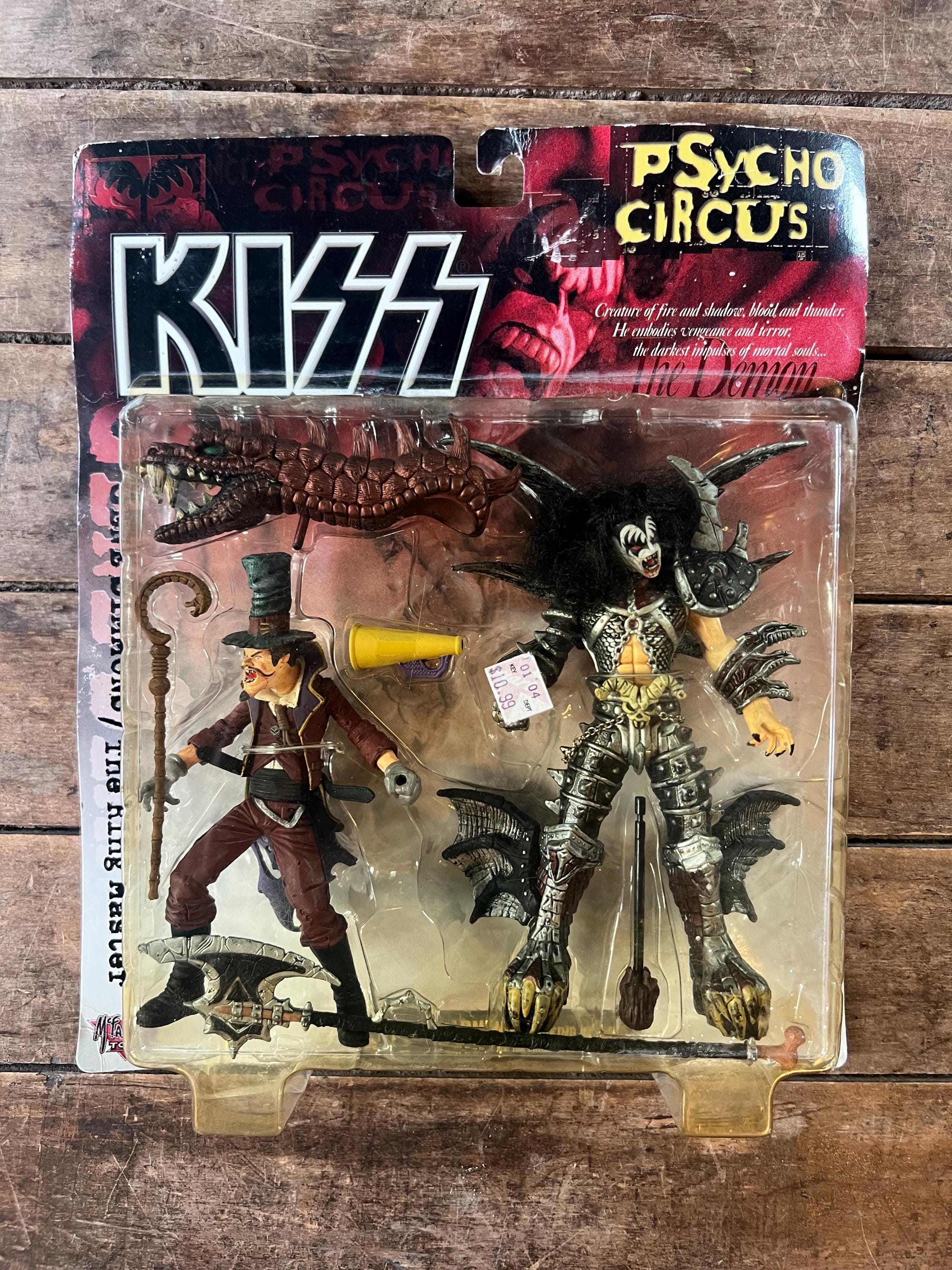 Vintage 1998 KISS Psycho Circus Gene Simmons Action Figure: The Ring Master MOC