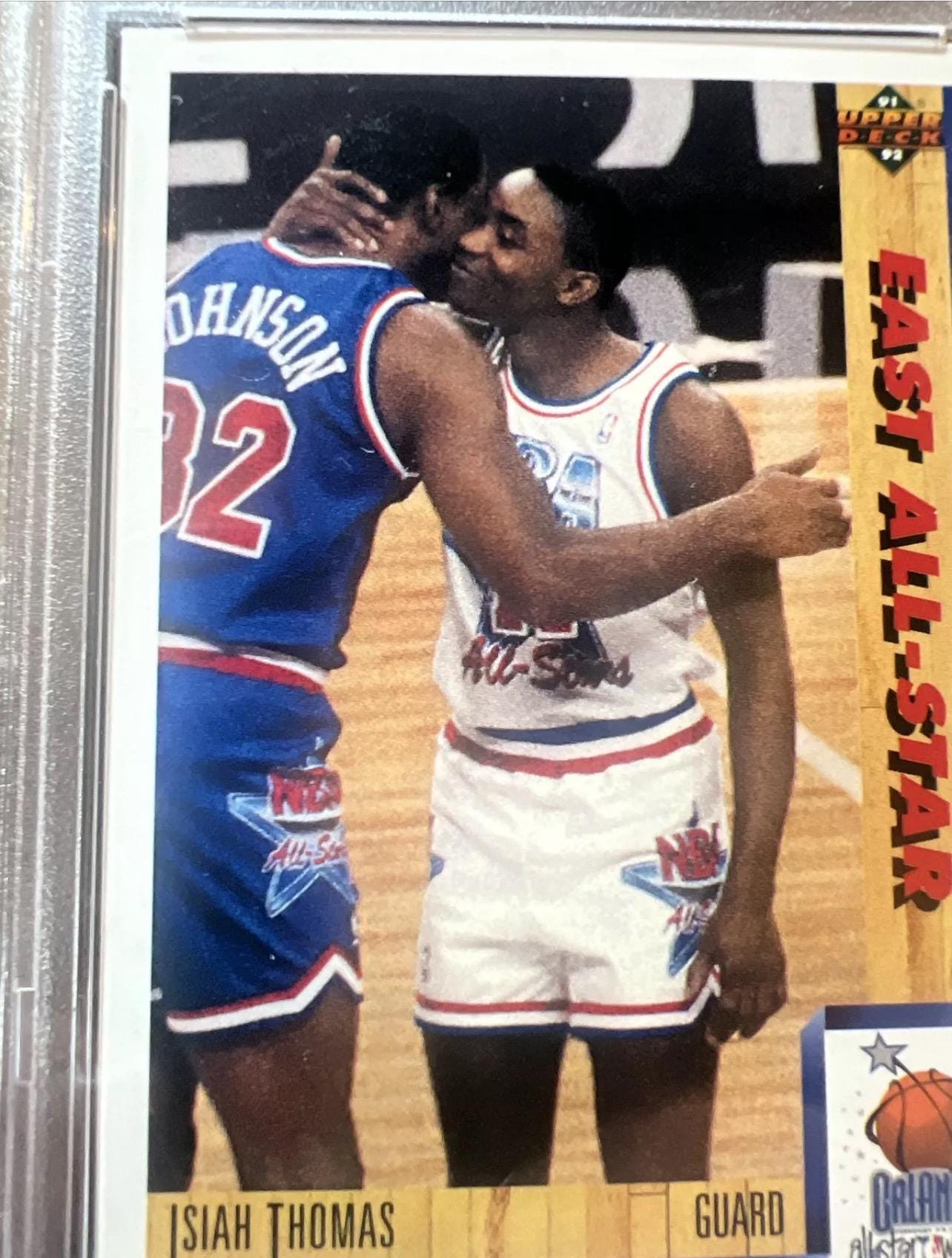 1991 Isiah Thomas Upper Deck All-Star Card - PSA 7 NM