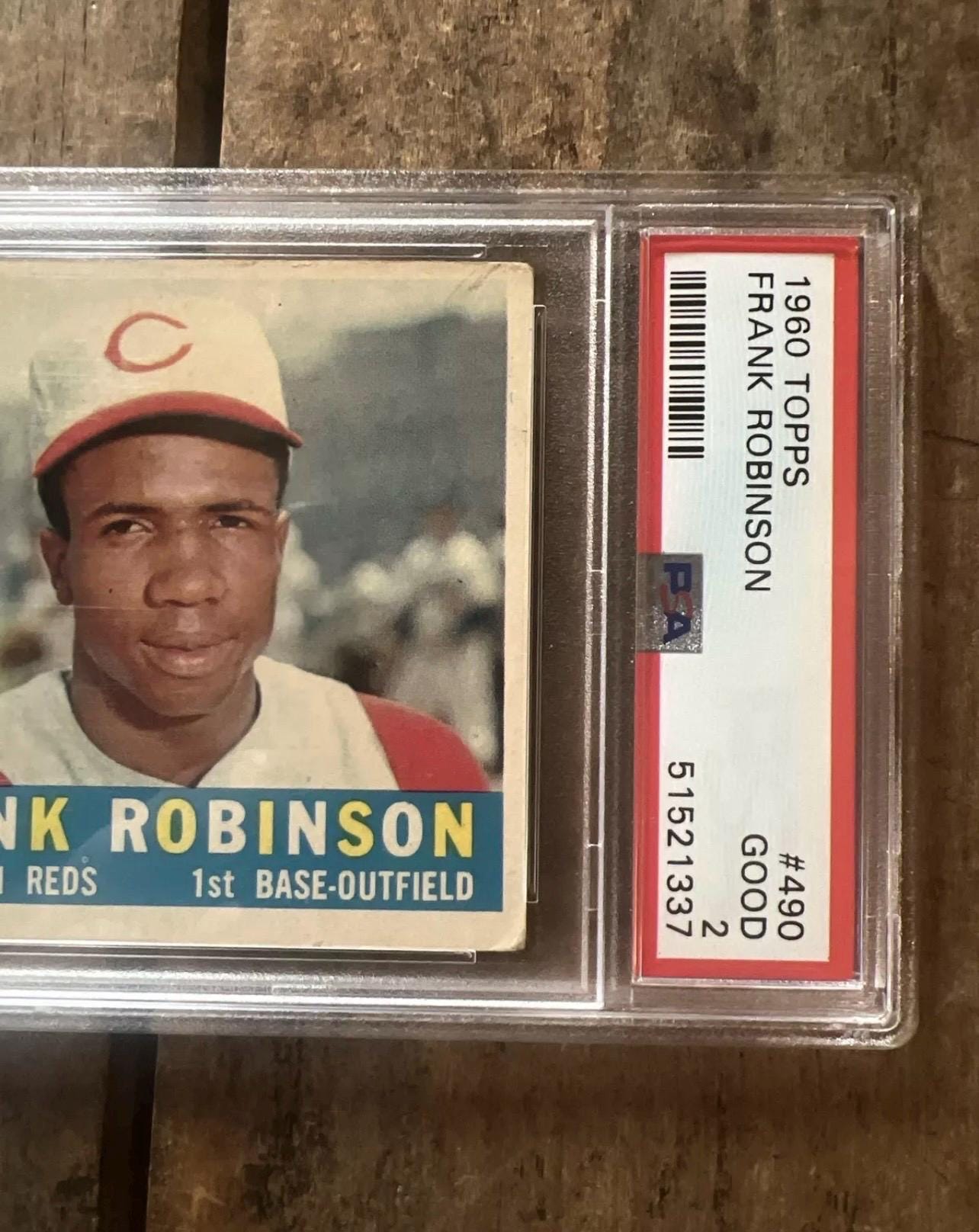 1960 Topps Frank Robinson Baseball Card - Cincinnati Reds - PSA 2 Graded