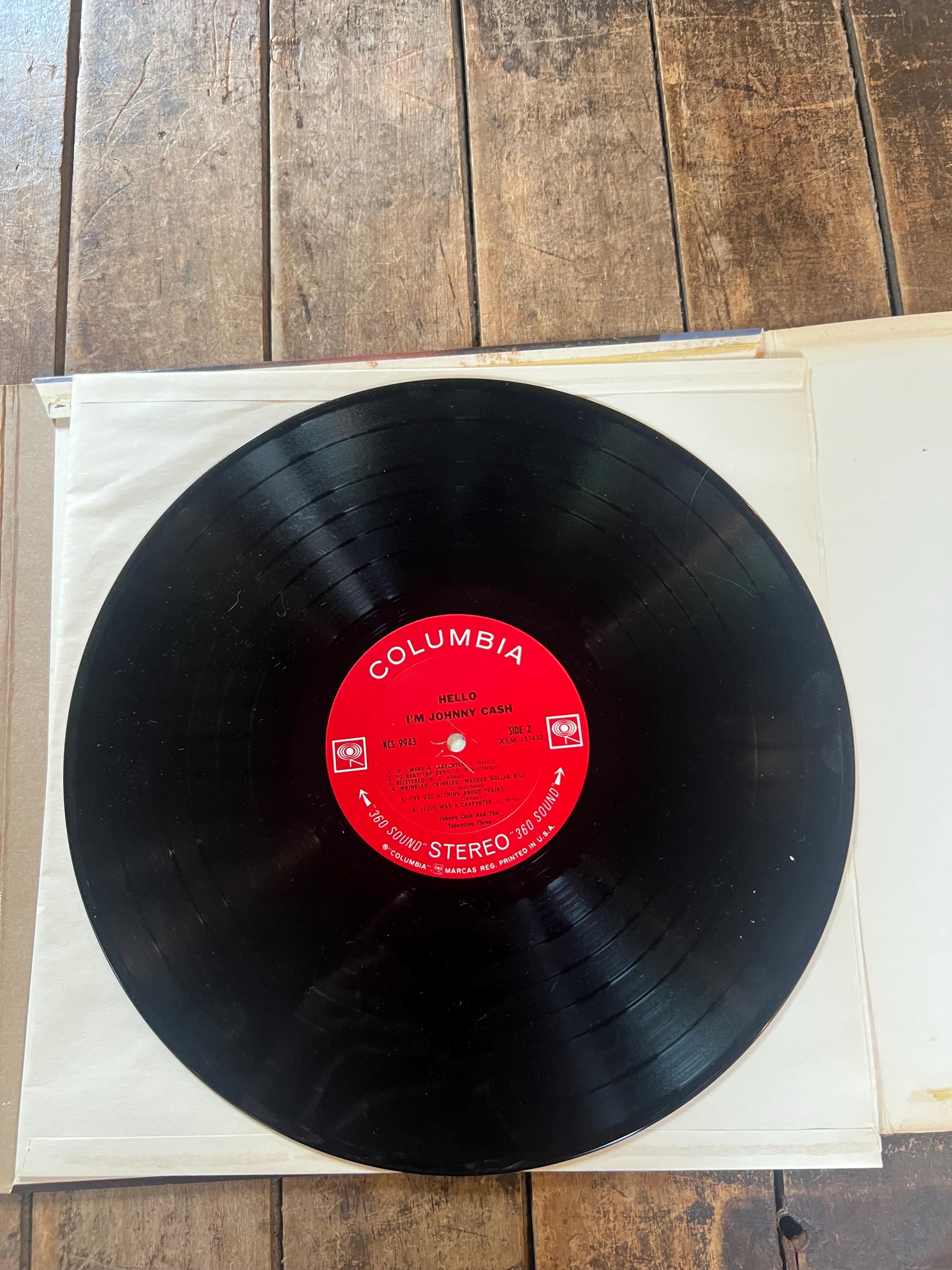 Johnny Cash “Hello, I’m Johnny Cash” - Retro Vinyl  - 1970 Original LP Record - Columbia Records - Country