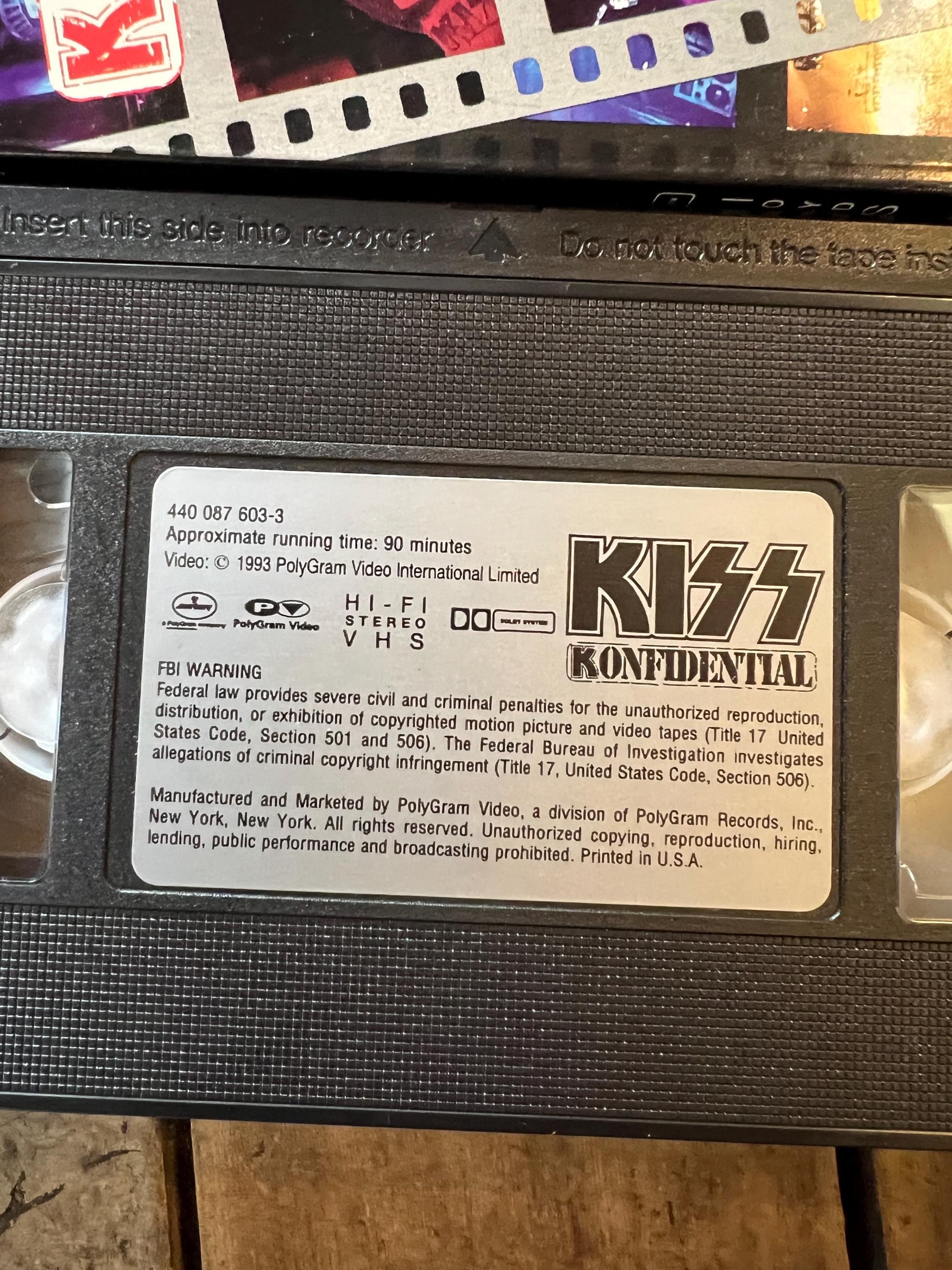KISS Konfidential ( 1993 VHS Movie ) UNCENSORED