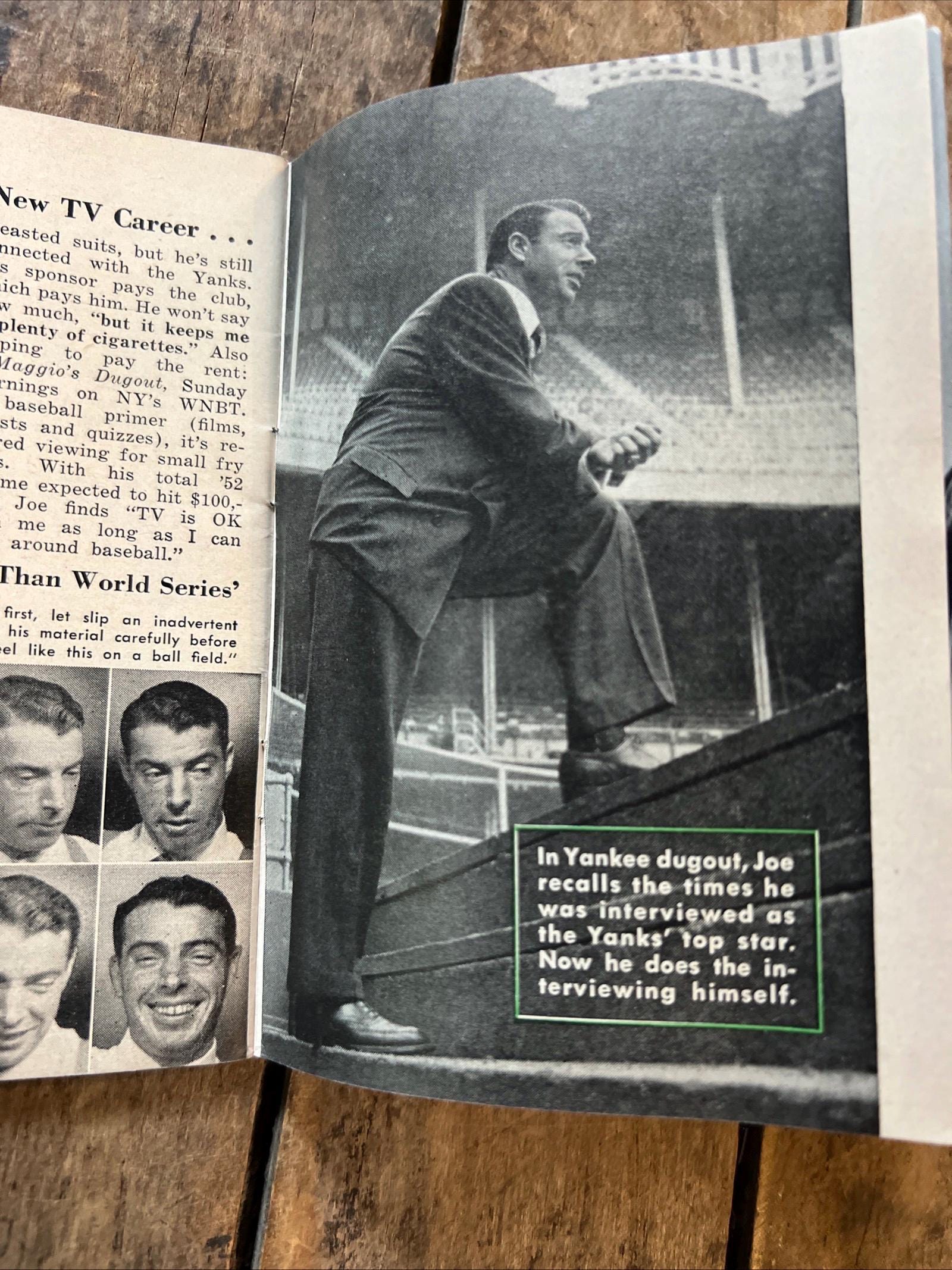 Vintage 1952 People Magazine: Rita Gam Cover, Joe DiMaggio Back