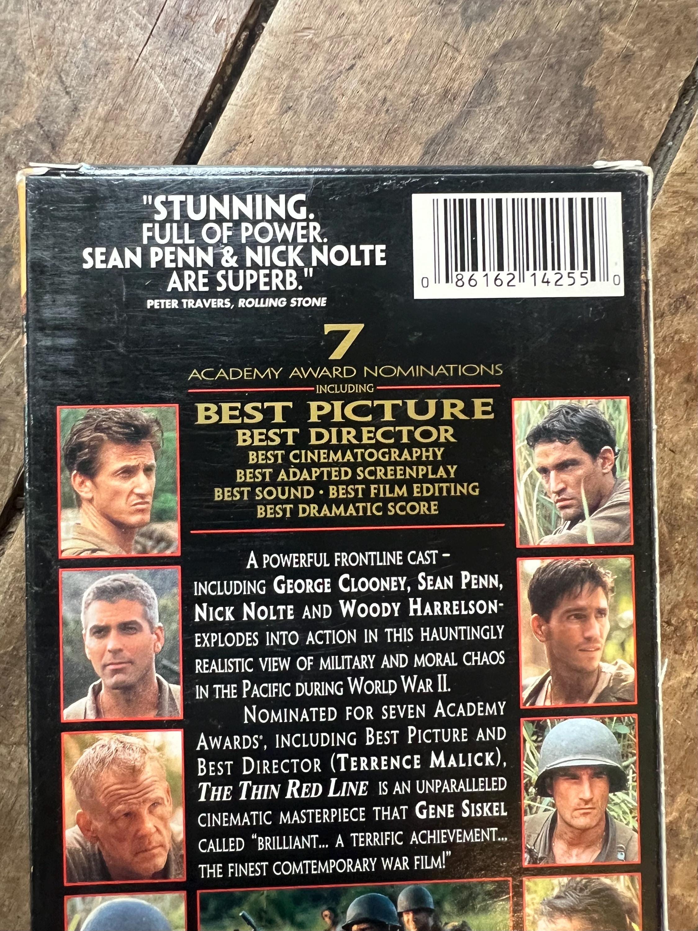 The Thin Red Line VHS - 1999 War Movie - Academy Award Nominee