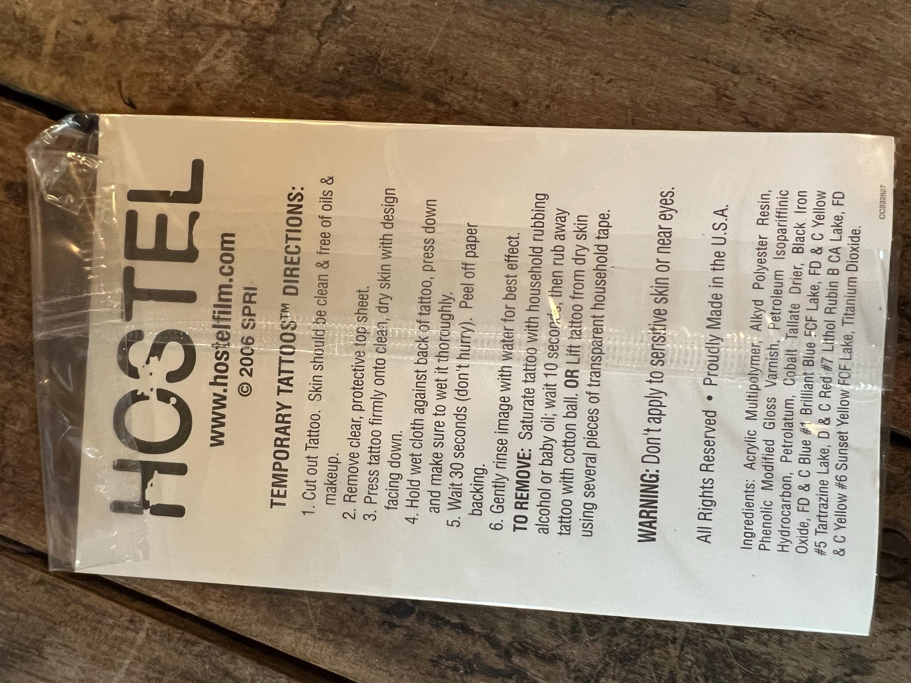 Hostel ( DVD 2005 ) Quentin Tarantino Film Starring - Eli Roth & Jay Hernandez