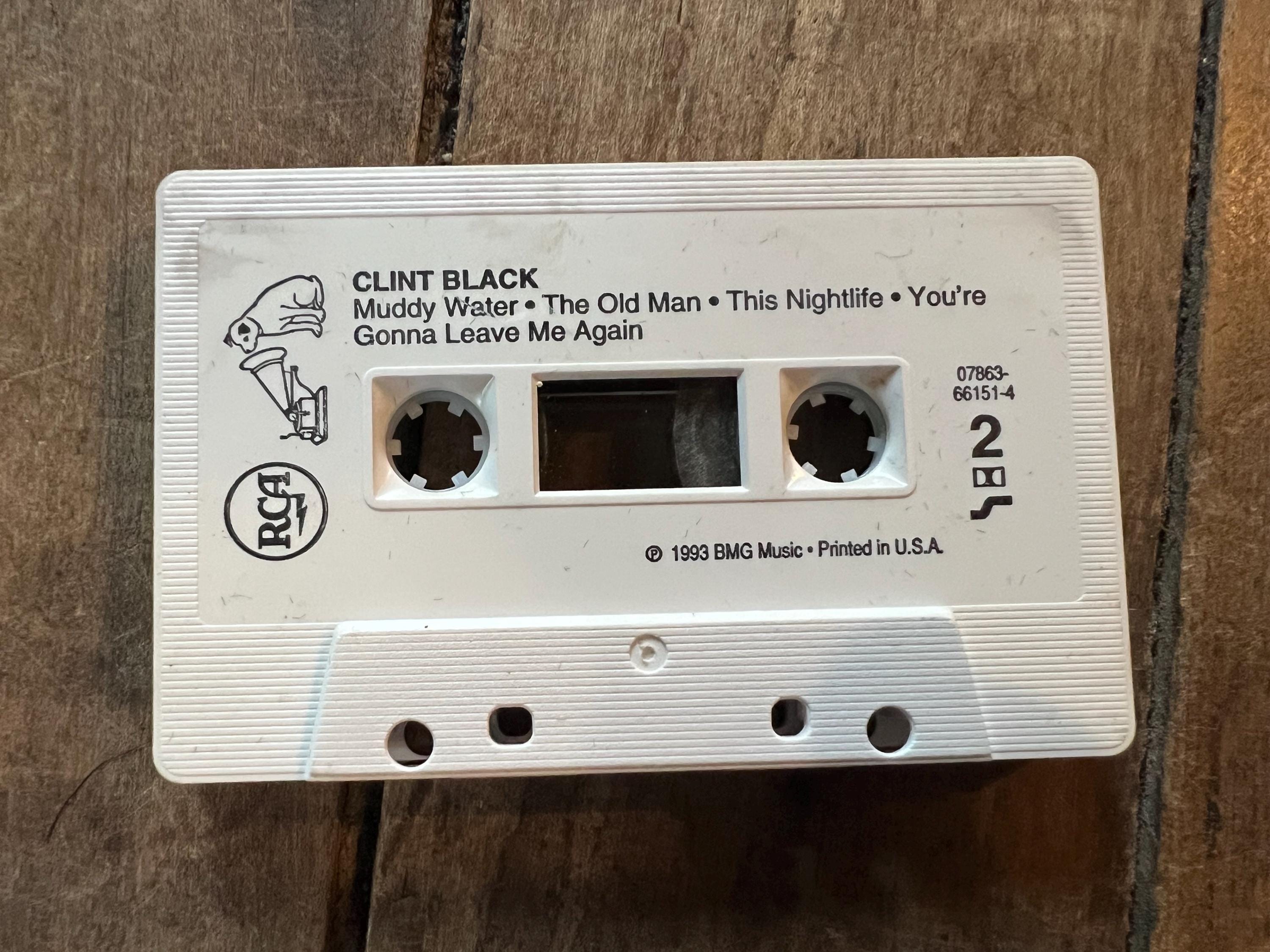 1993 Clint Black Cassette Tape - RCA Records - Country Music