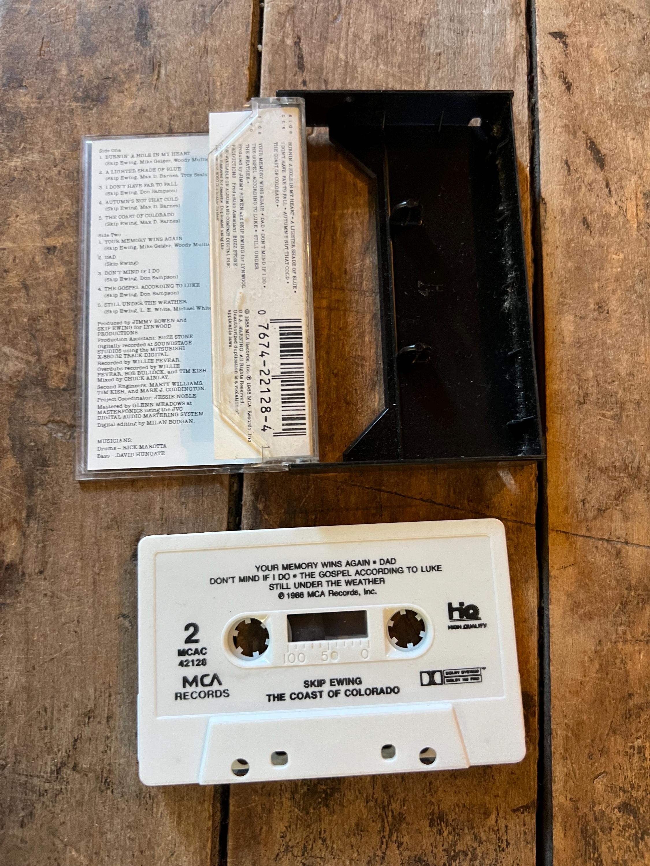 1988 Skip Ewing “The Coast of Colorado ” Cassette Tape - MCA Records