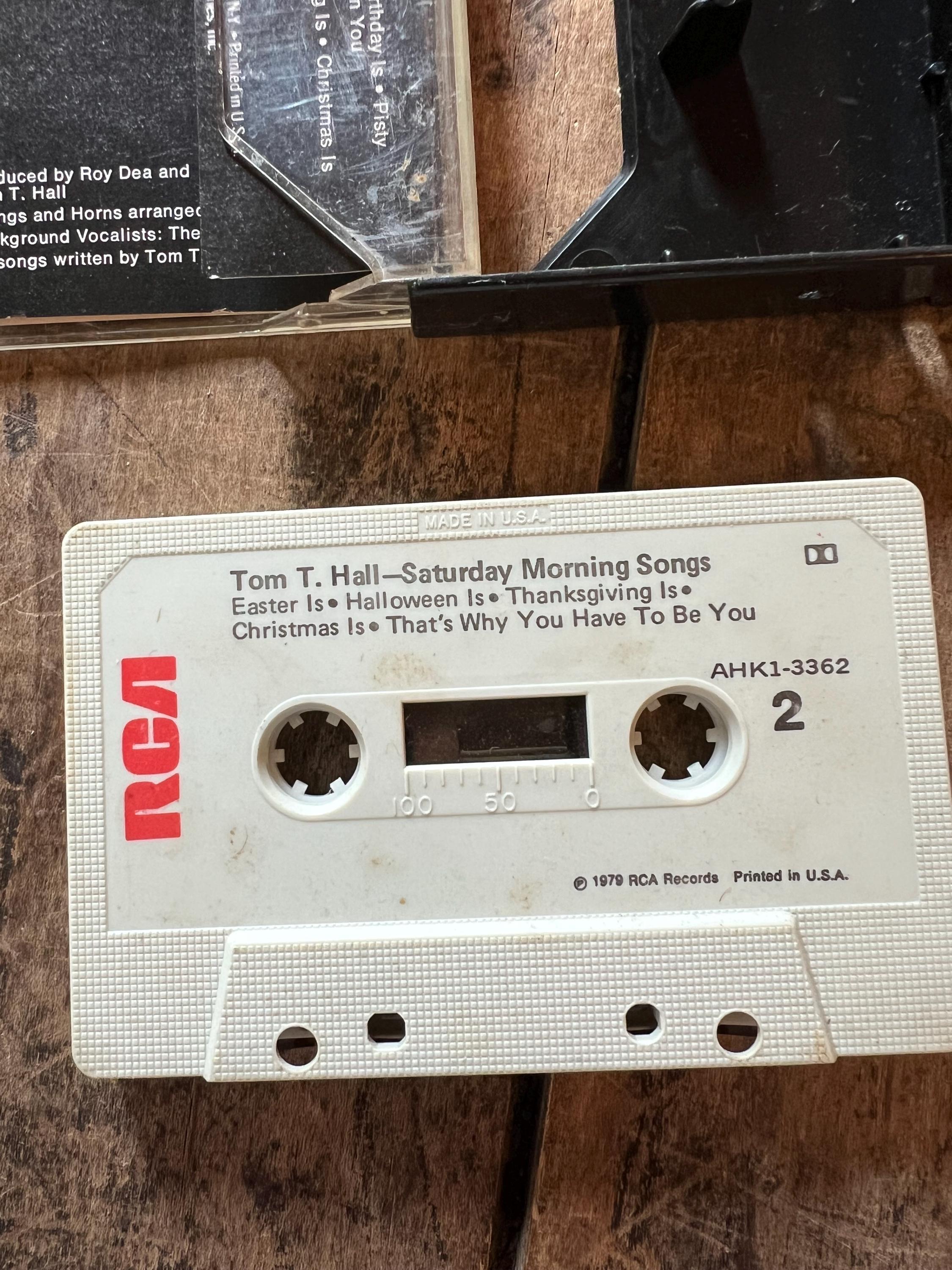 1979 Tom T. Hall Cassette Tape: Saturday Morning Songs - Folk Country