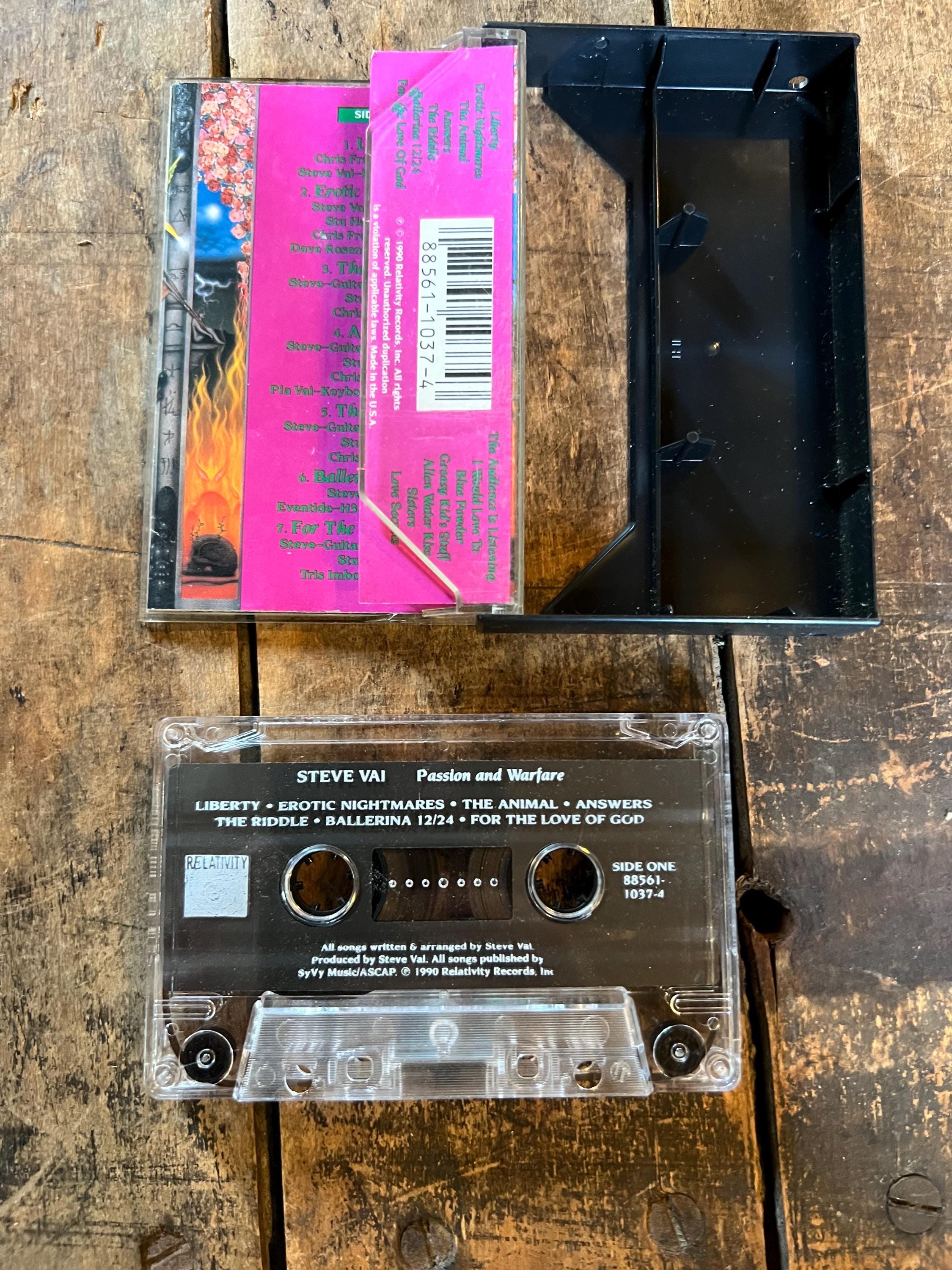 1990 Steve Vai  “Passion and Welfare ” Cassette Tape - Relativity Records