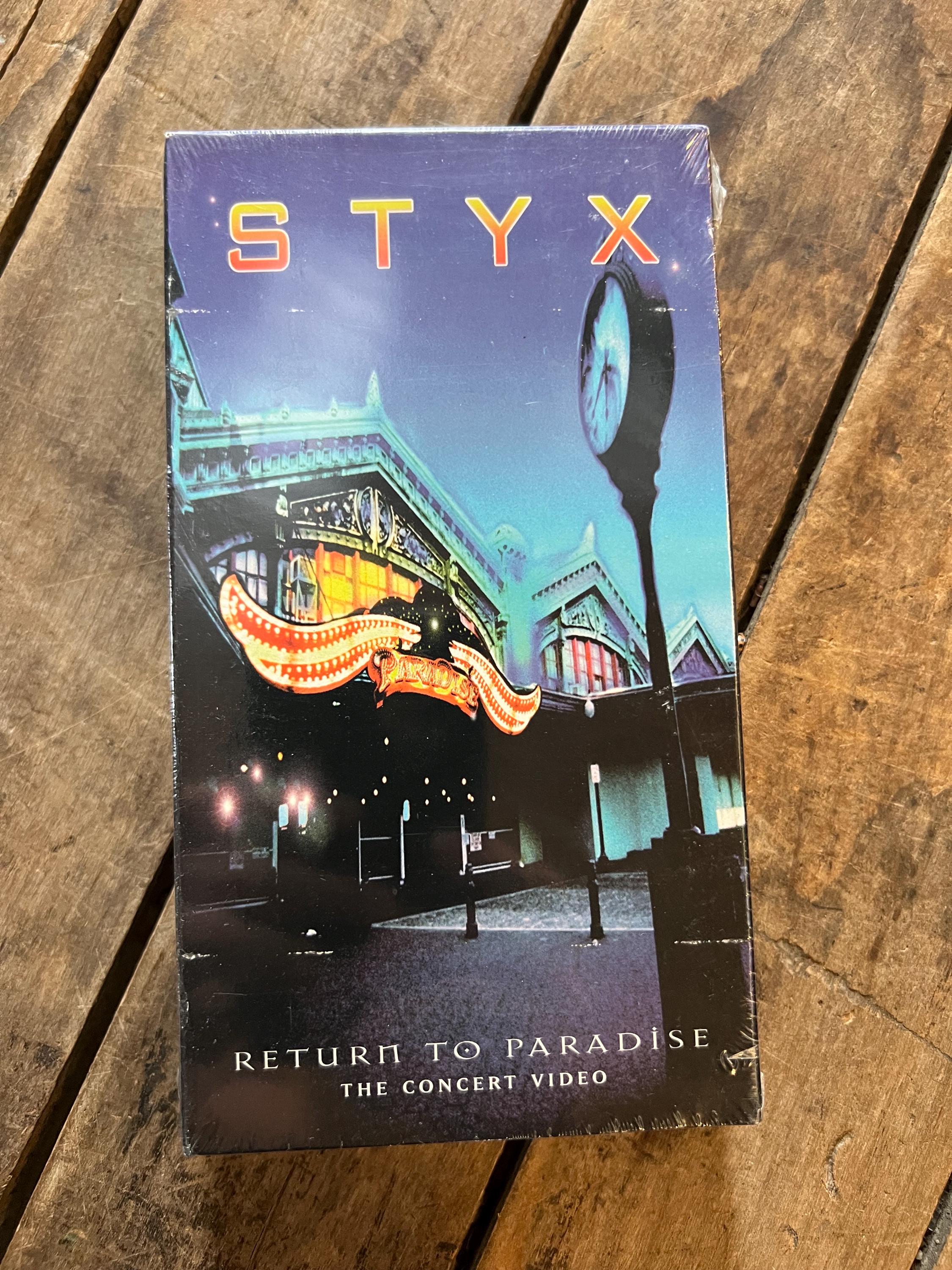 STYX “Return To Paradise” The Concert Video ( 1997 VHS Movie) NOS New Sealed Movie