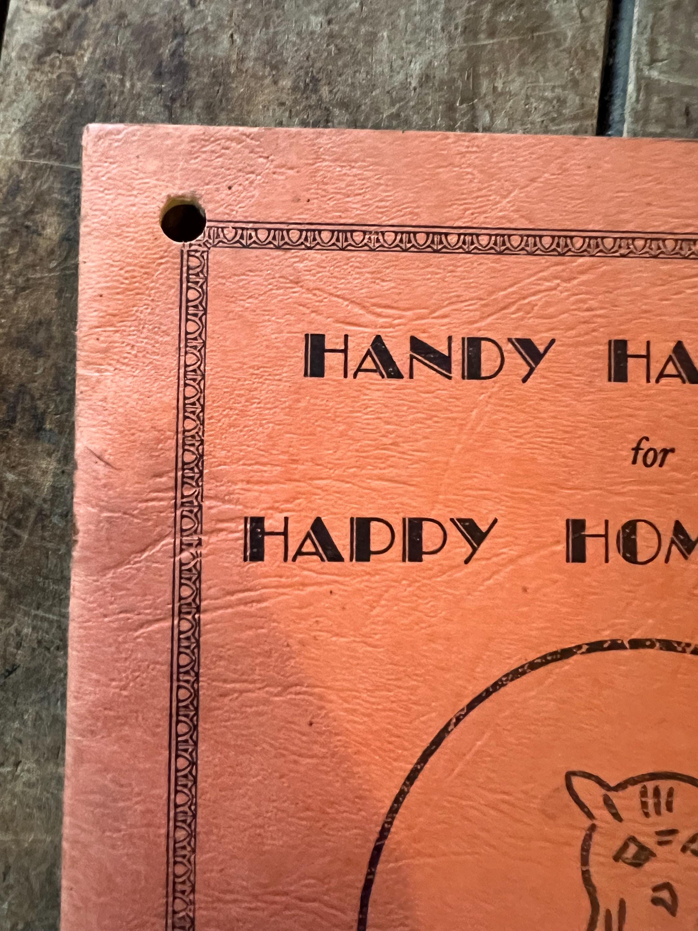 1930s Cook Book: Handy Handbook for Happy Homemakers, Middletown Bank