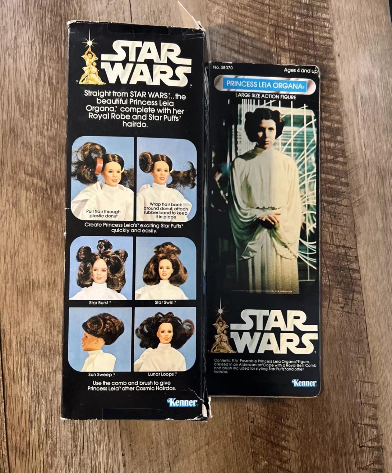 Vintage 1978 Kenner Star Wars Princess Leia Organa Action Figure & Box