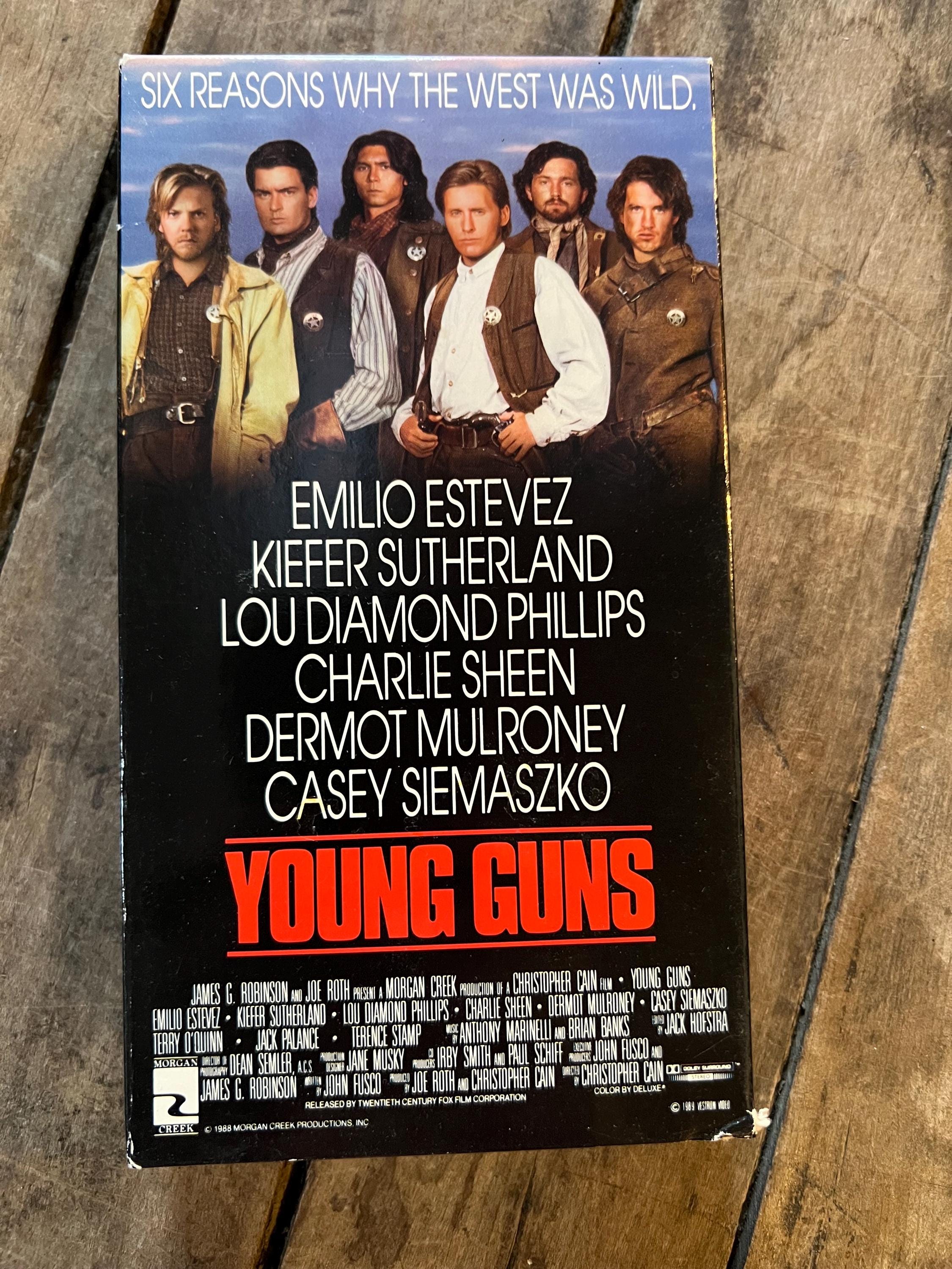 Young Guns  ( VHS 1988) Emilio Estevez, Charlie Sheen & Kiefer Southerland