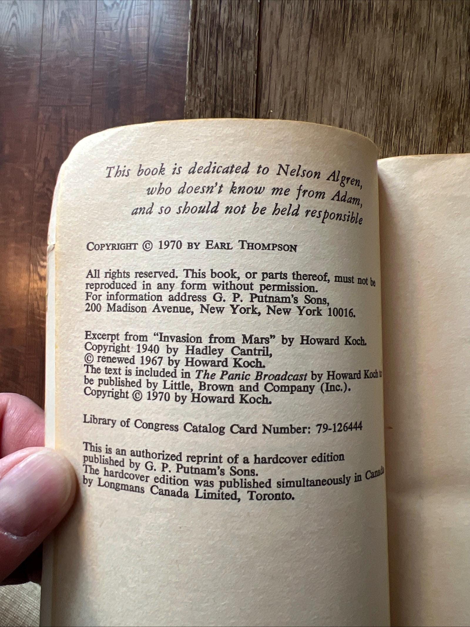 A Garden Of Sand by Earl Thompson ( 1972 Signet Books Paperback) Romance Novel