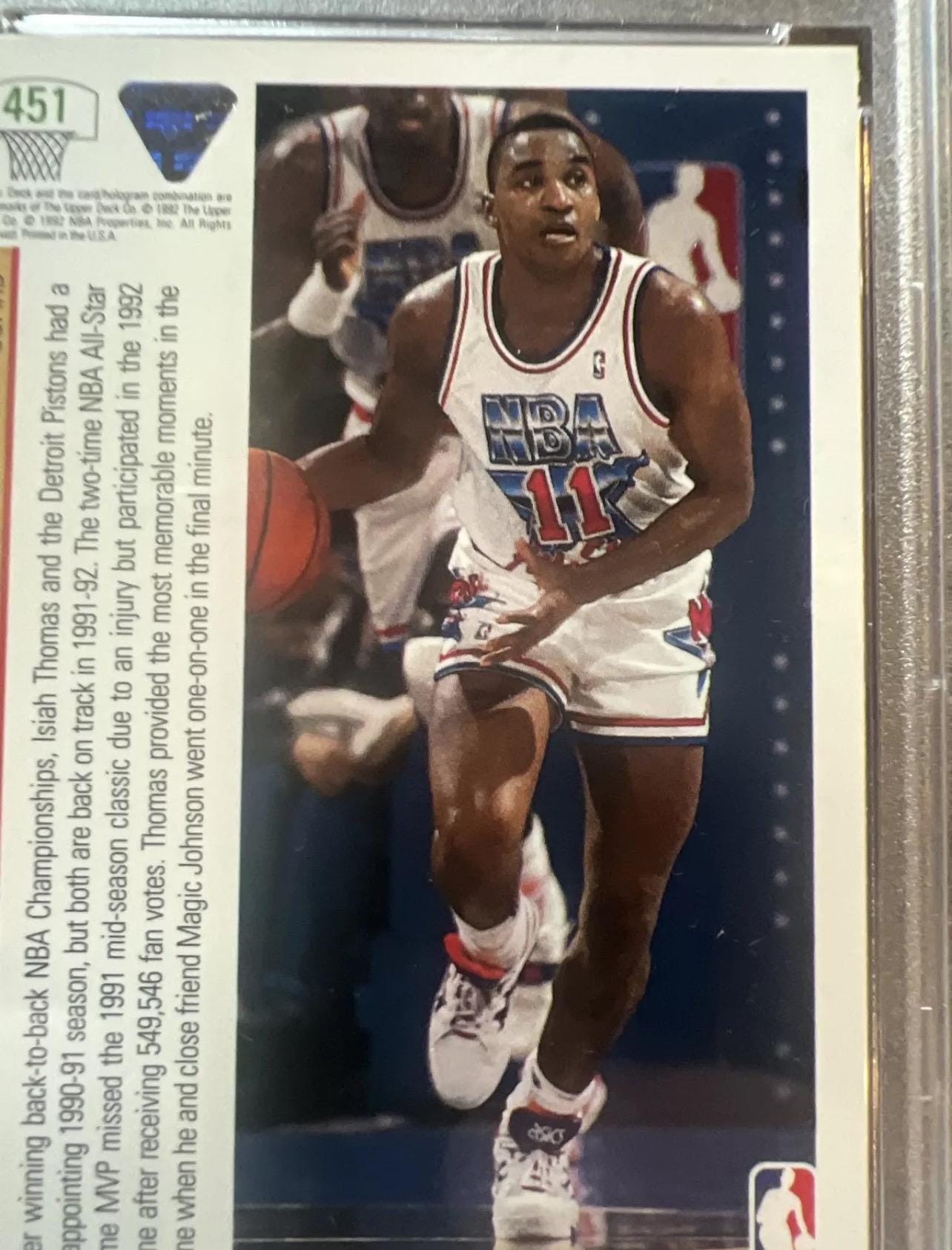 1991 Isiah Thomas Upper Deck All-Star Card - PSA 7 NM