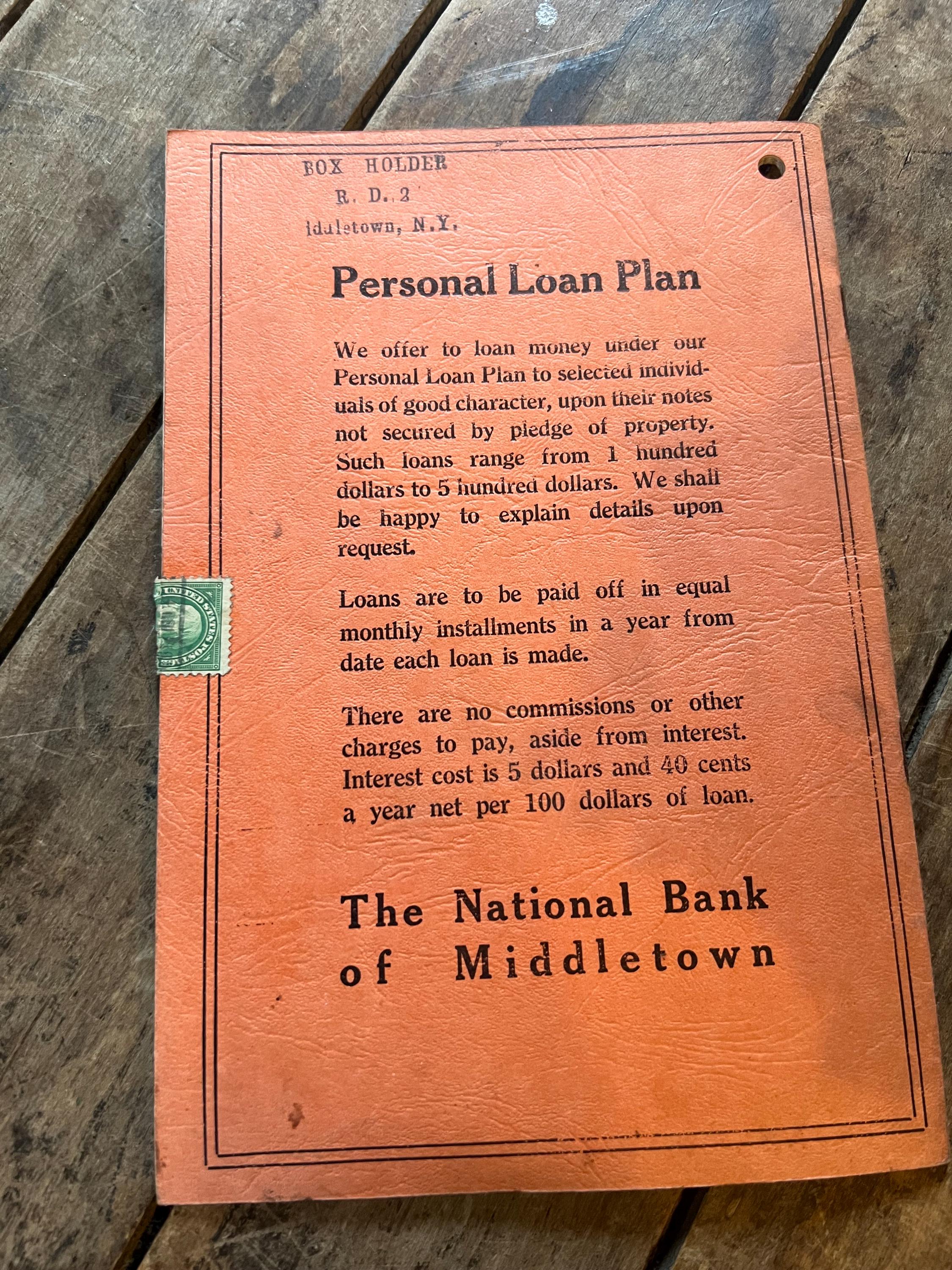 1930s Cook Book: Handy Handbook for Happy Homemakers, Middletown Bank