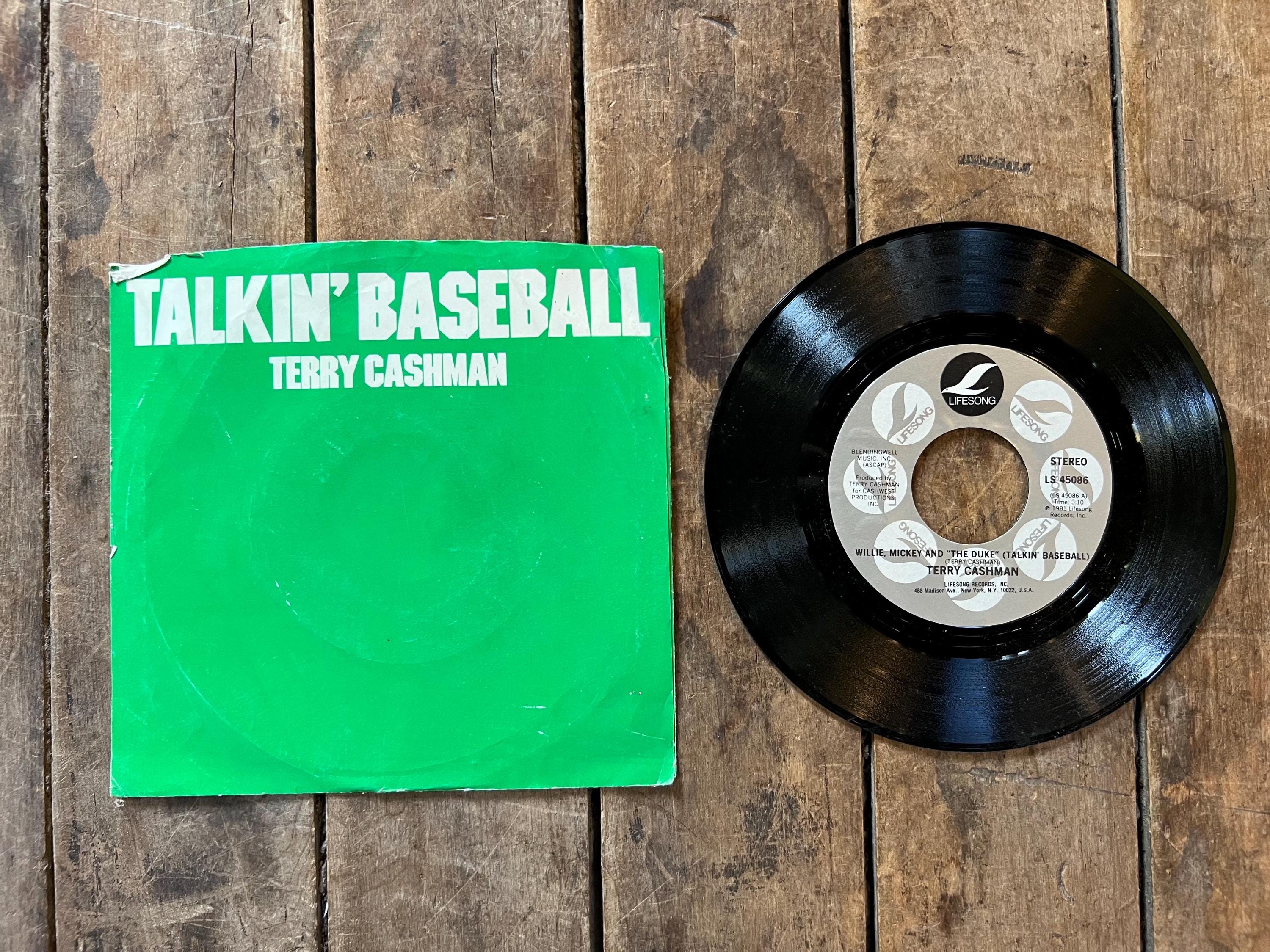Vintage 1982 Terry Cashman Talkin’ Baseball 45 Record